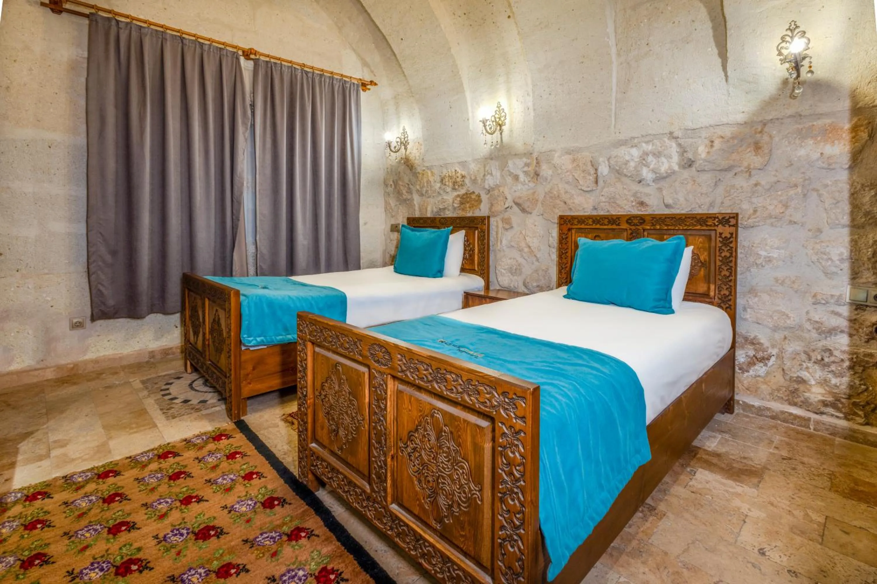 Bed in Angel Cappadocia Cave Hotel