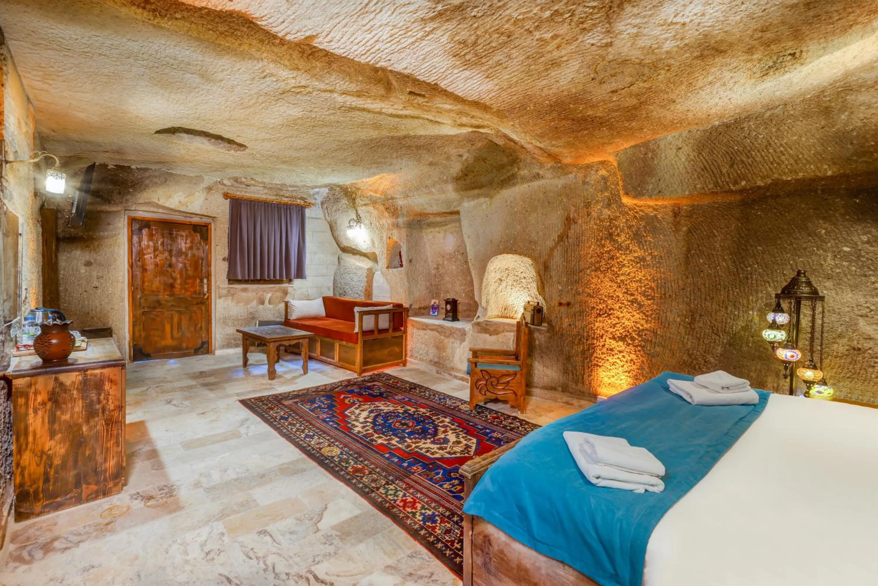 Photo of the whole room, Bed in Angel Cappadocia Cave Hotel