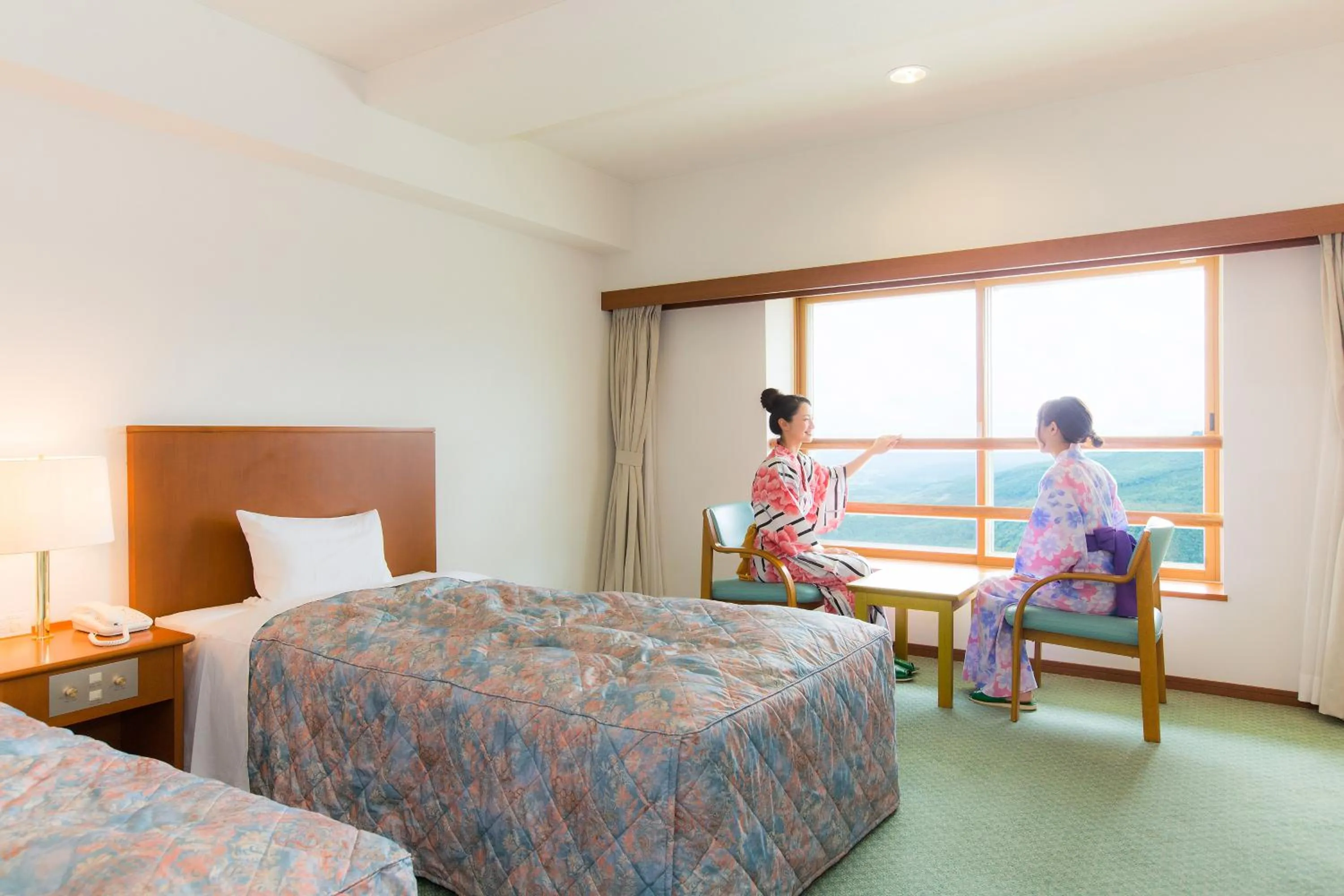 Bed in Kyukamura Iwate-Amiharionsen