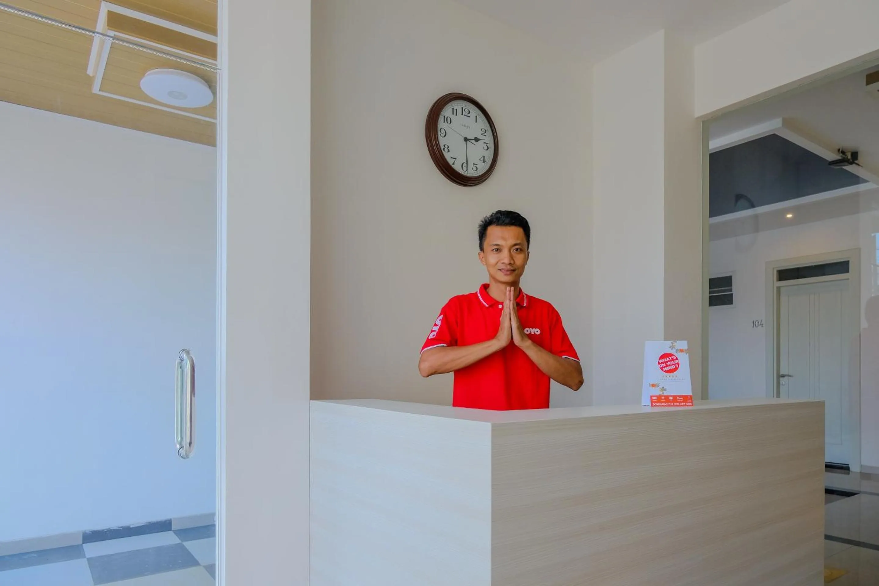 Lobby or reception in Hotel O Mata Air Near University of Gajayana Malang