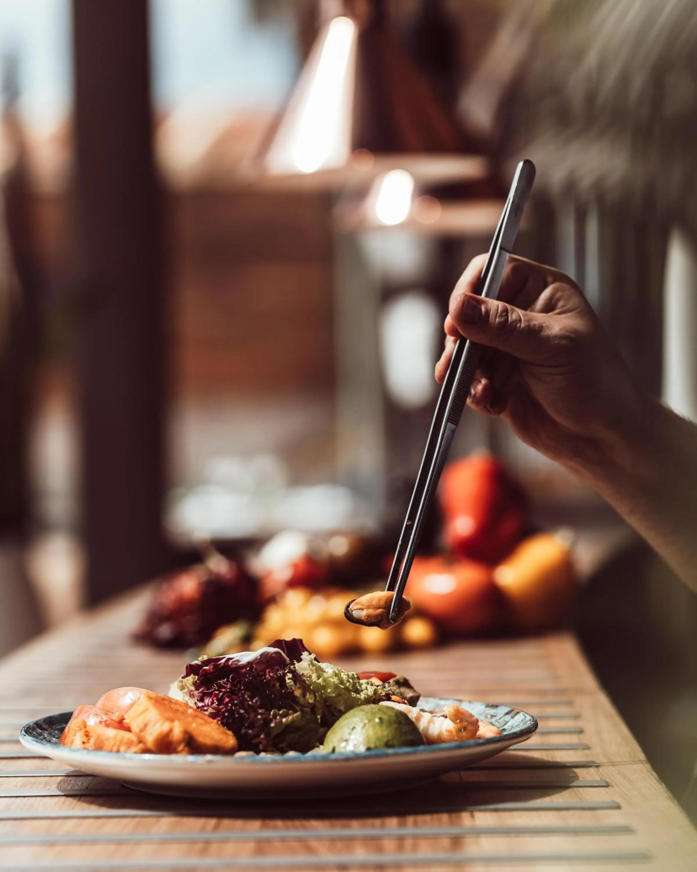 Restaurant/places to eat in Hotel Baobab Suites