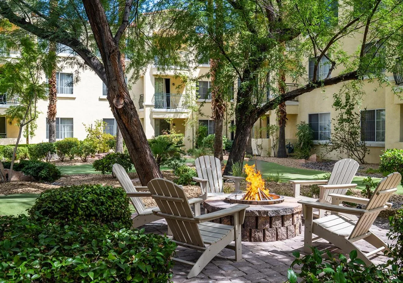 fireplace in Club de Soleil All-Suite Resort
