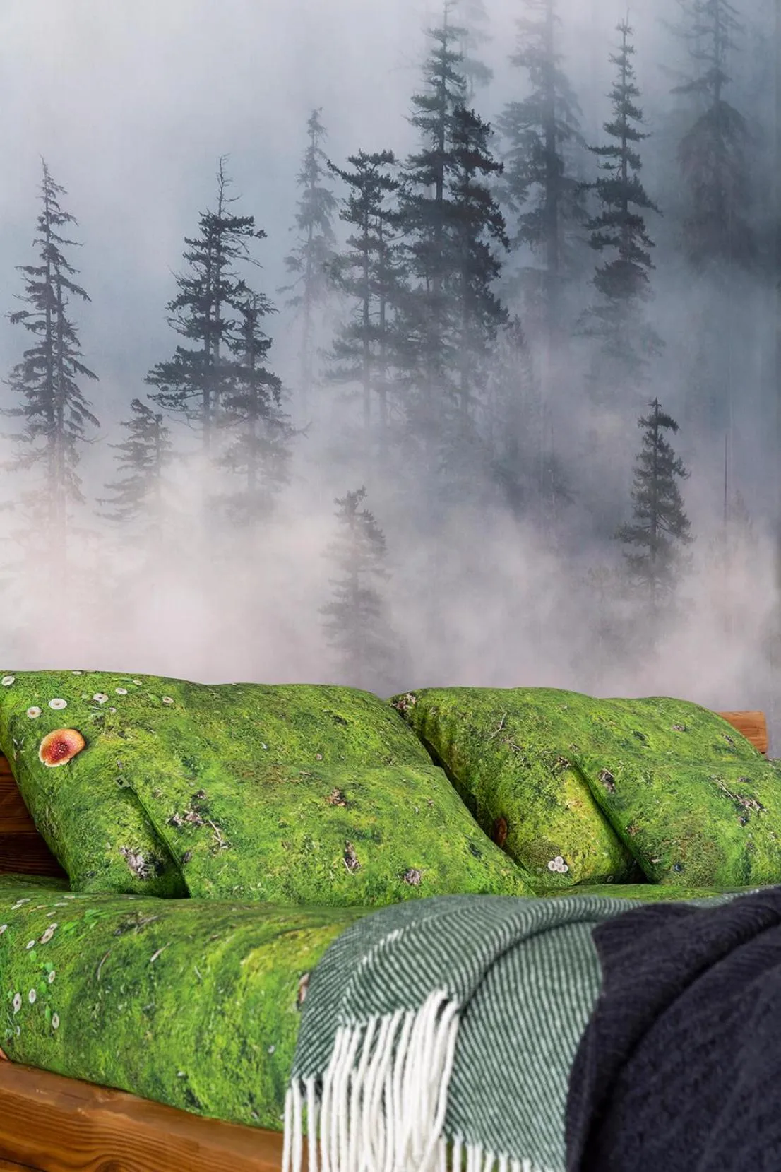 Bed in Green Deer Premium