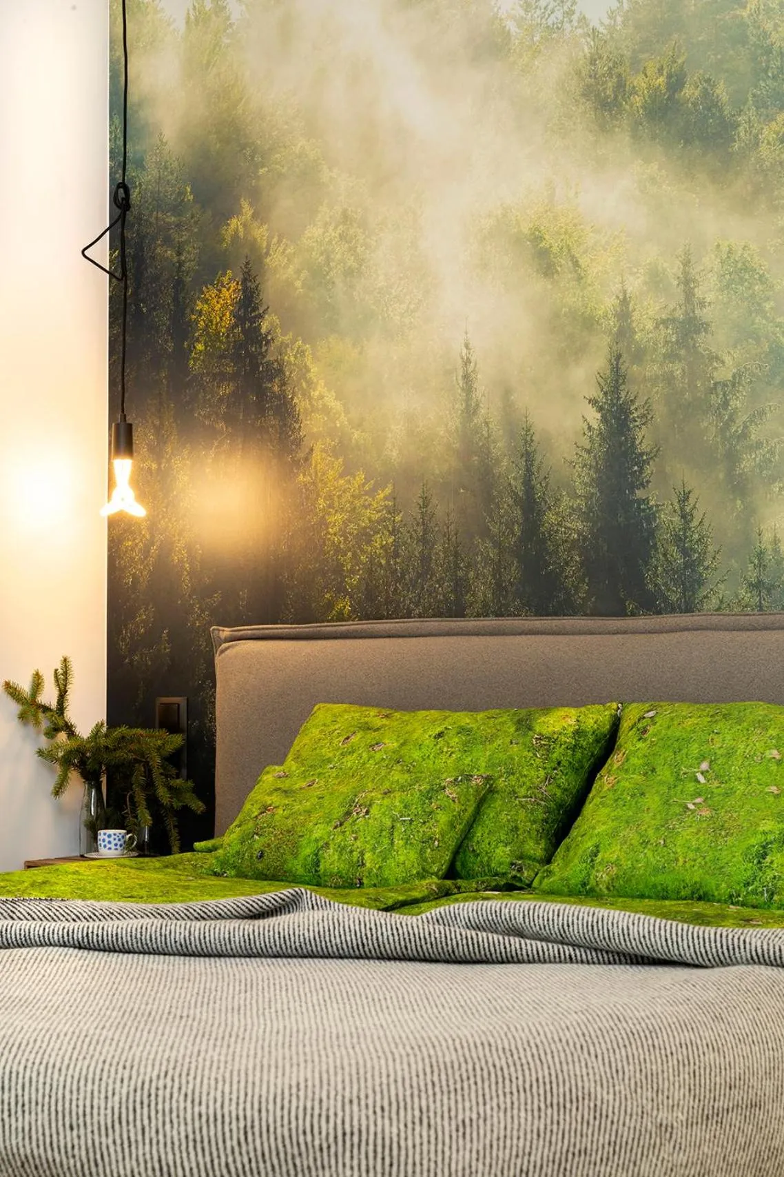 Bed in Green Deer Premium