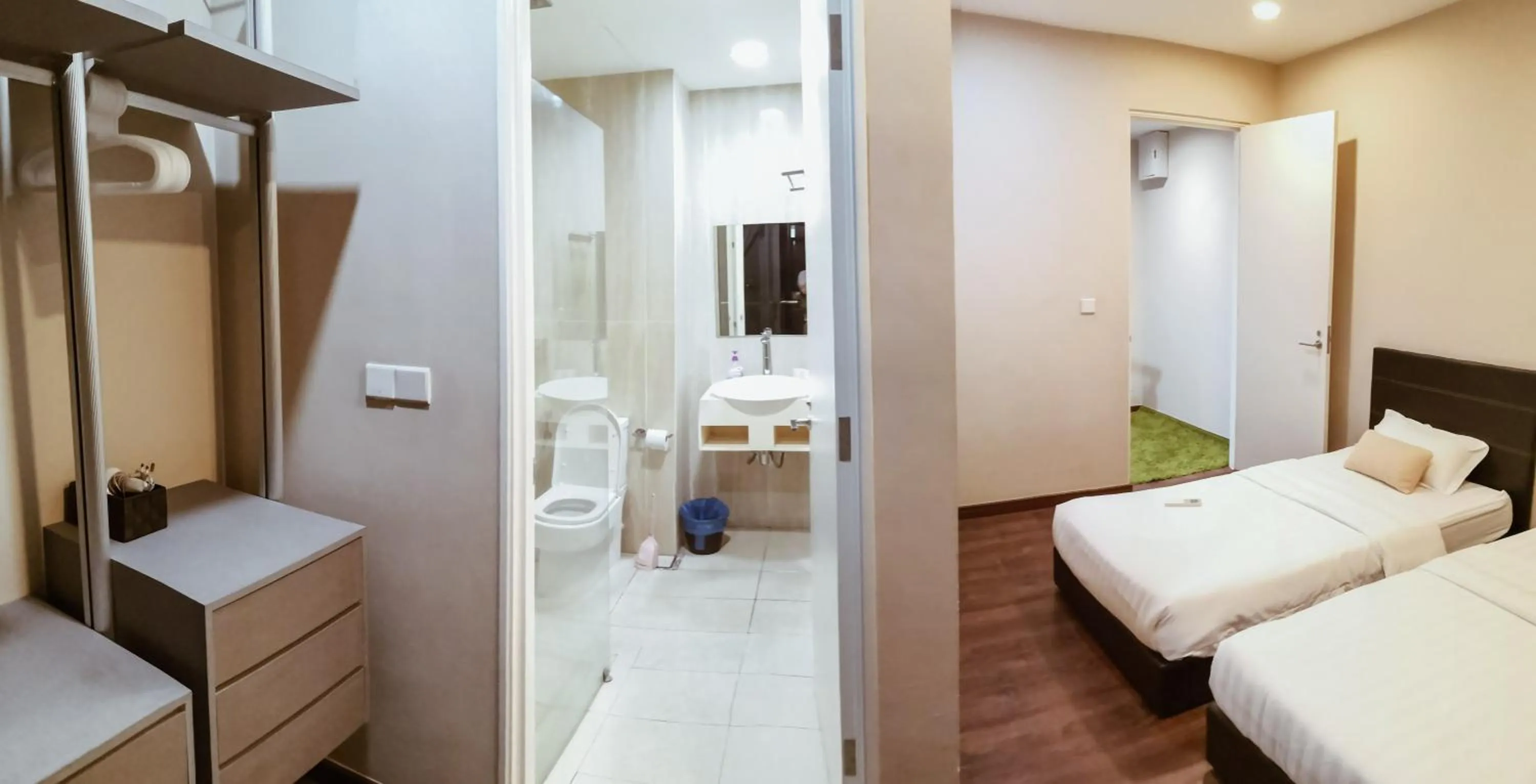 Bathroom, Bed in My Misto Homestay, Riverson Soho