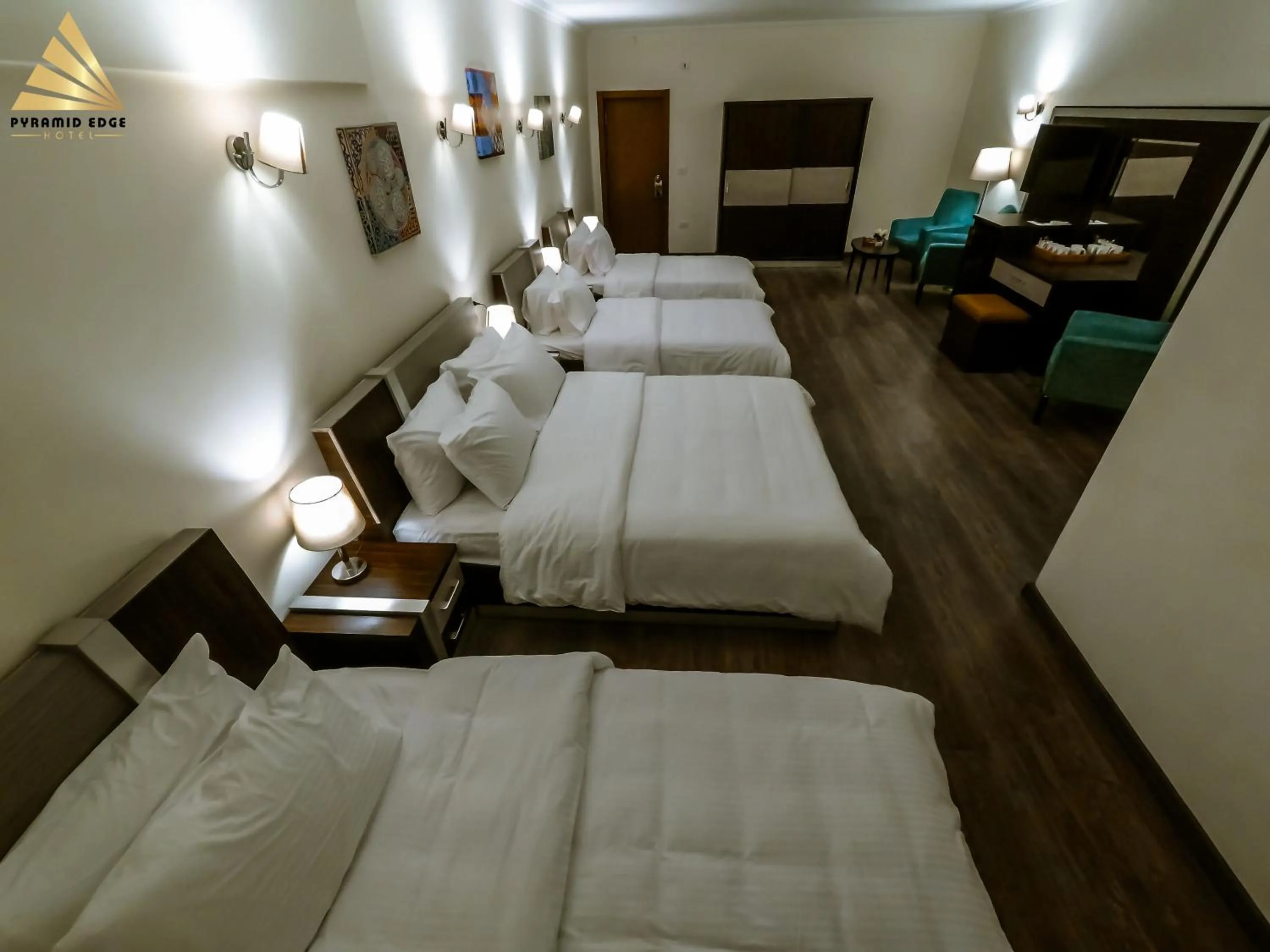 Photo of the whole room, Bed in Pyramid Edge Hotel & Exclusive Pyramids View Rooftop