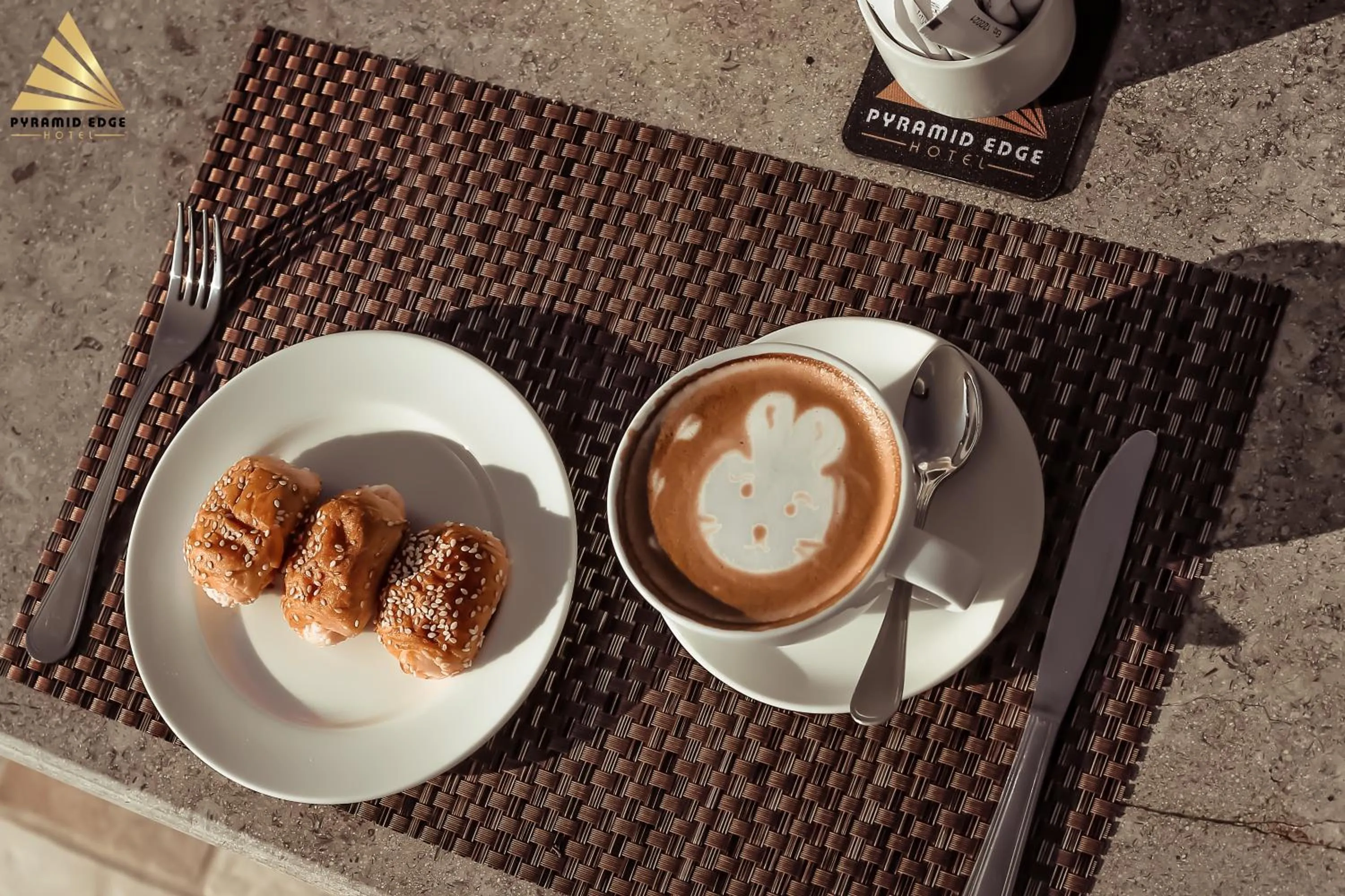 Breakfast in Pyramid Edge Hotel & Exclusive Pyramids View Rooftop