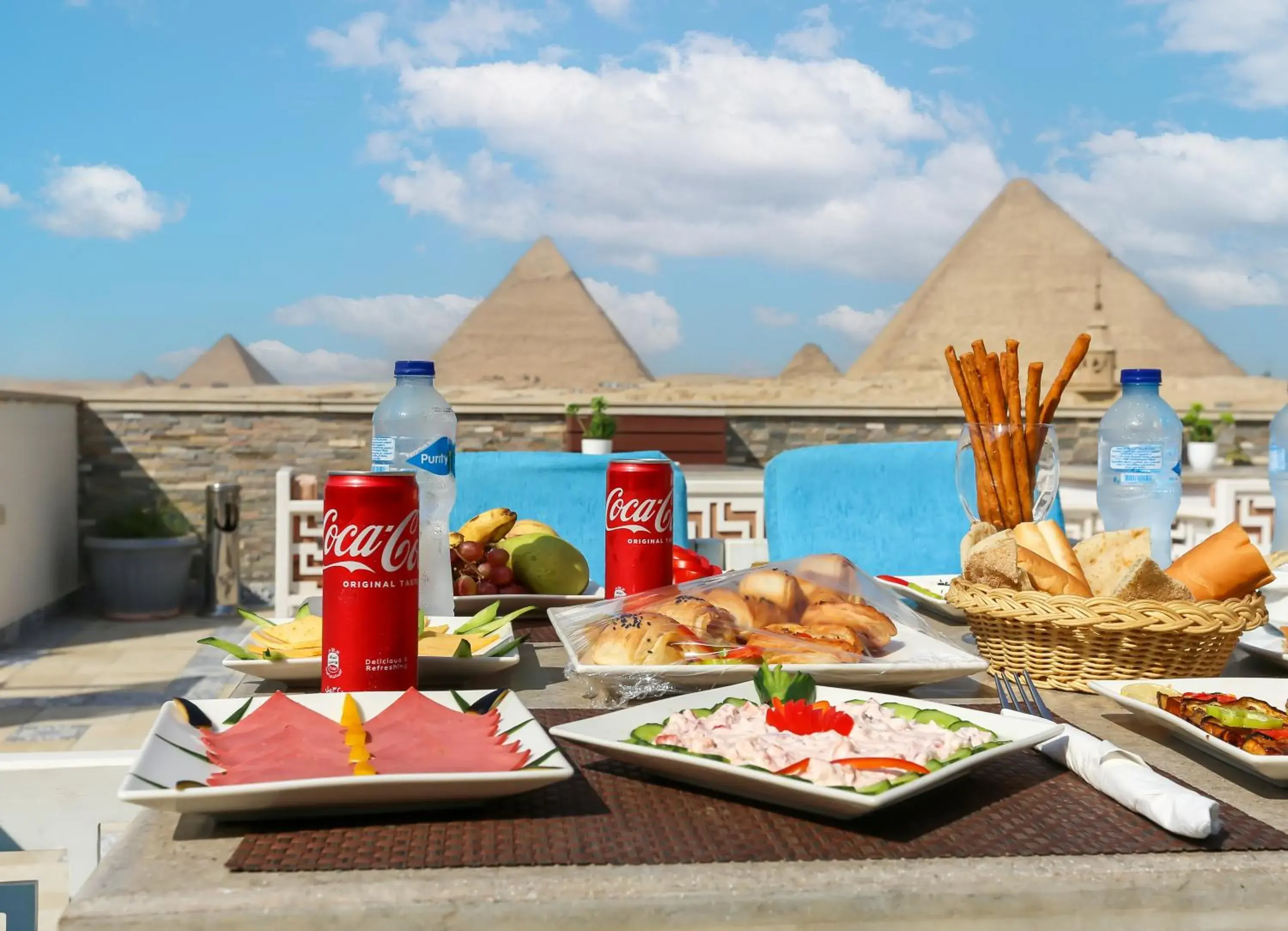 Food and drinks in Pyramid Edge Hotel & Exclusive Pyramids View Rooftop Food and drinks in Pyramid Edge Hotel & Exclusive Pyramids View Rooftop