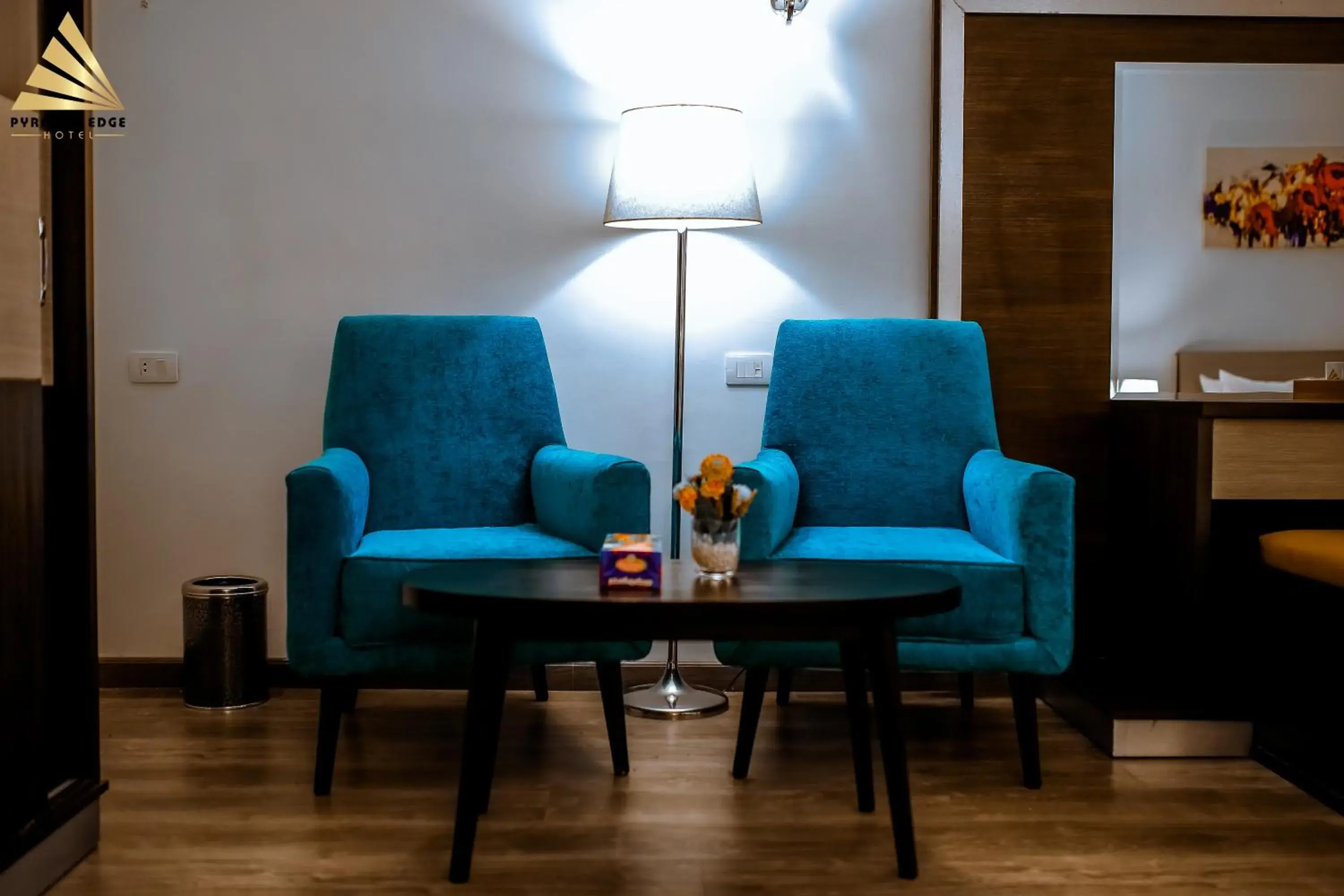 Seating area in Pyramid Edge Hotel & Exclusive Pyramids View Rooftop Seating area in Pyramid Edge Hotel & Exclusive Pyramids View Rooftop