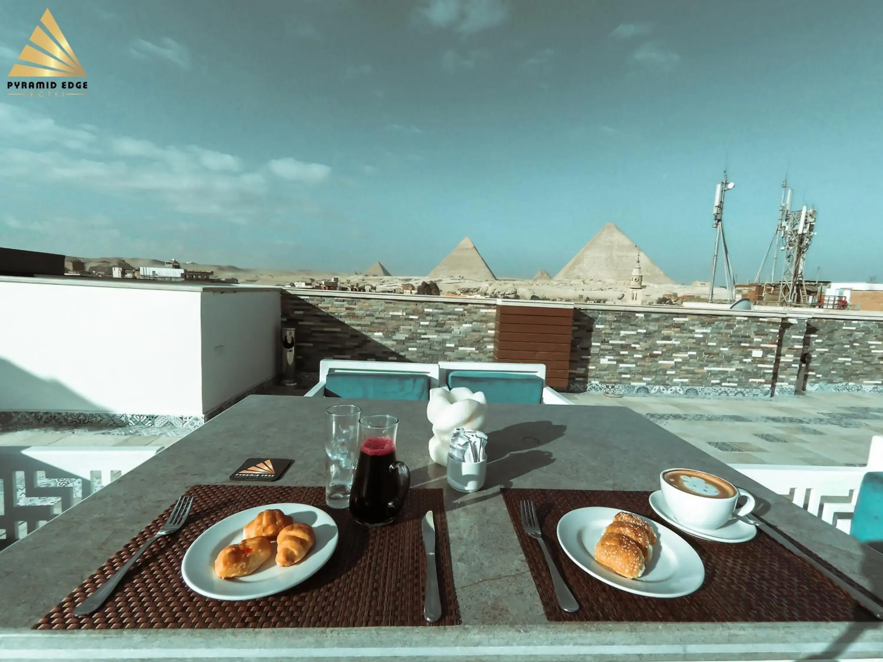 Food and drinks in Pyramid Edge Hotel & Exclusive Pyramids View Rooftop Food and drinks in Pyramid Edge Hotel & Exclusive Pyramids View Rooftop
