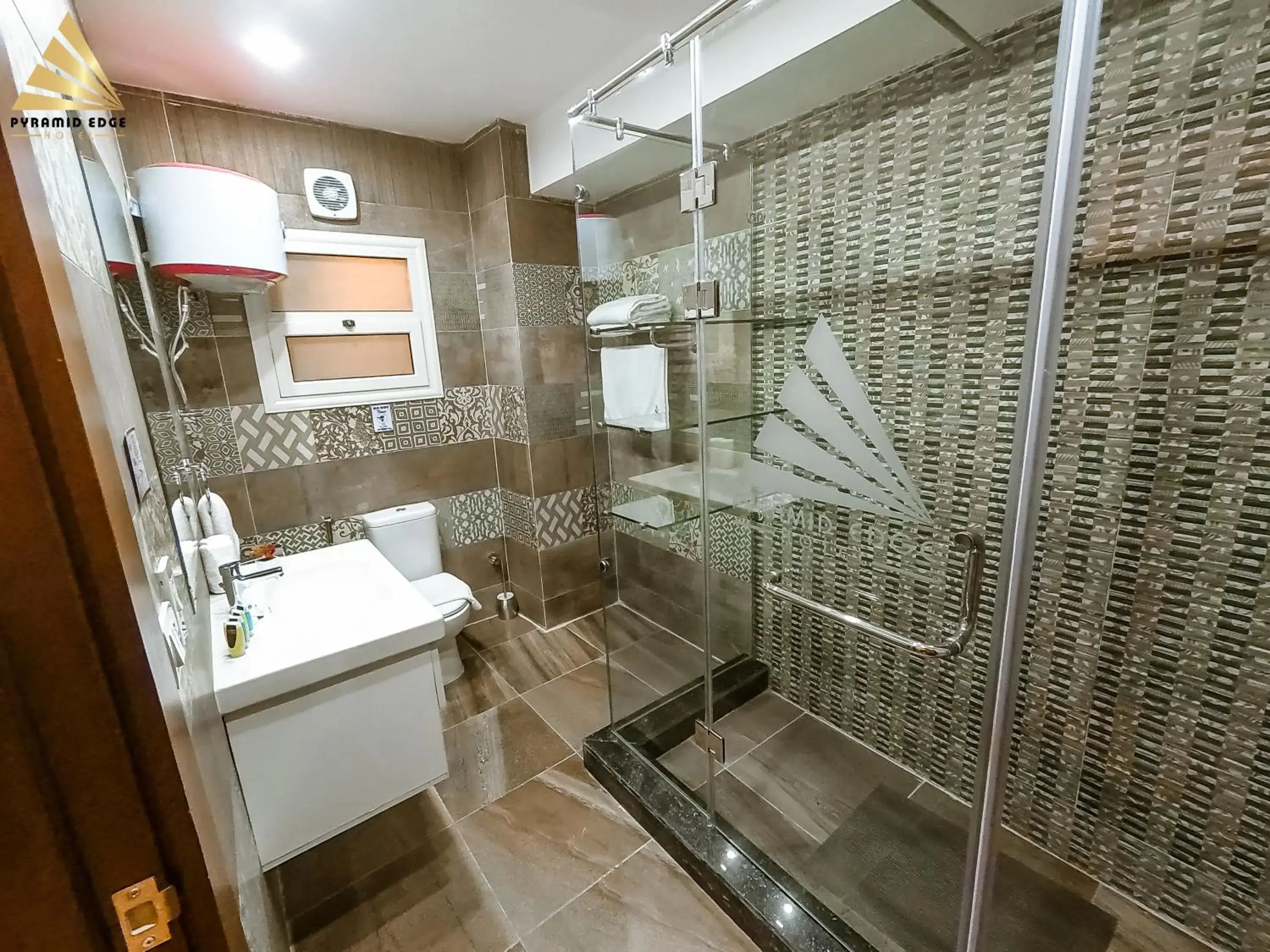 Bathroom in Pyramid Edge Hotel & Exclusive Pyramids View Rooftop Bathroom in Pyramid Edge Hotel & Exclusive Pyramids View Rooftop