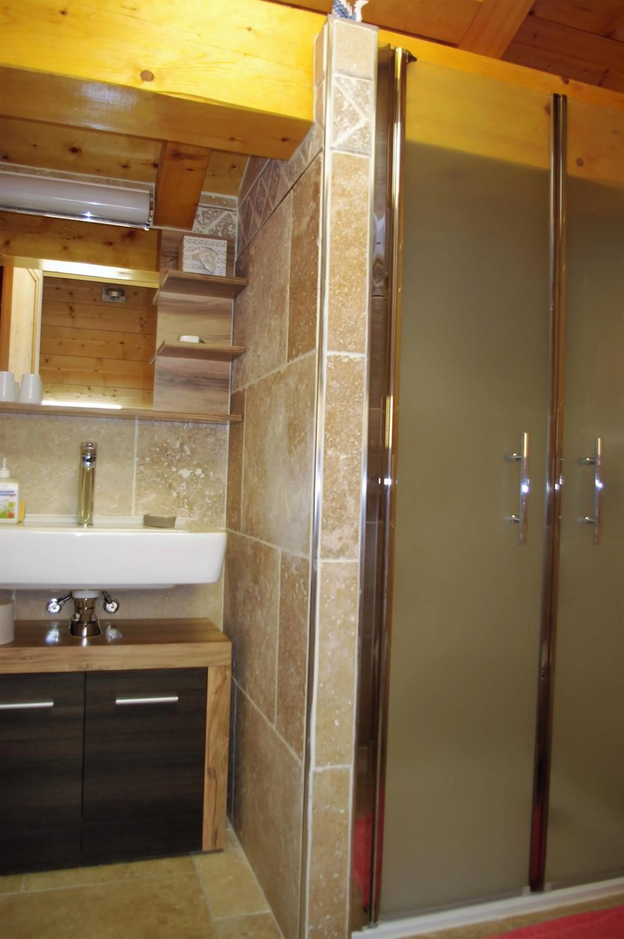 Shower in Chalet aux 3 biches
