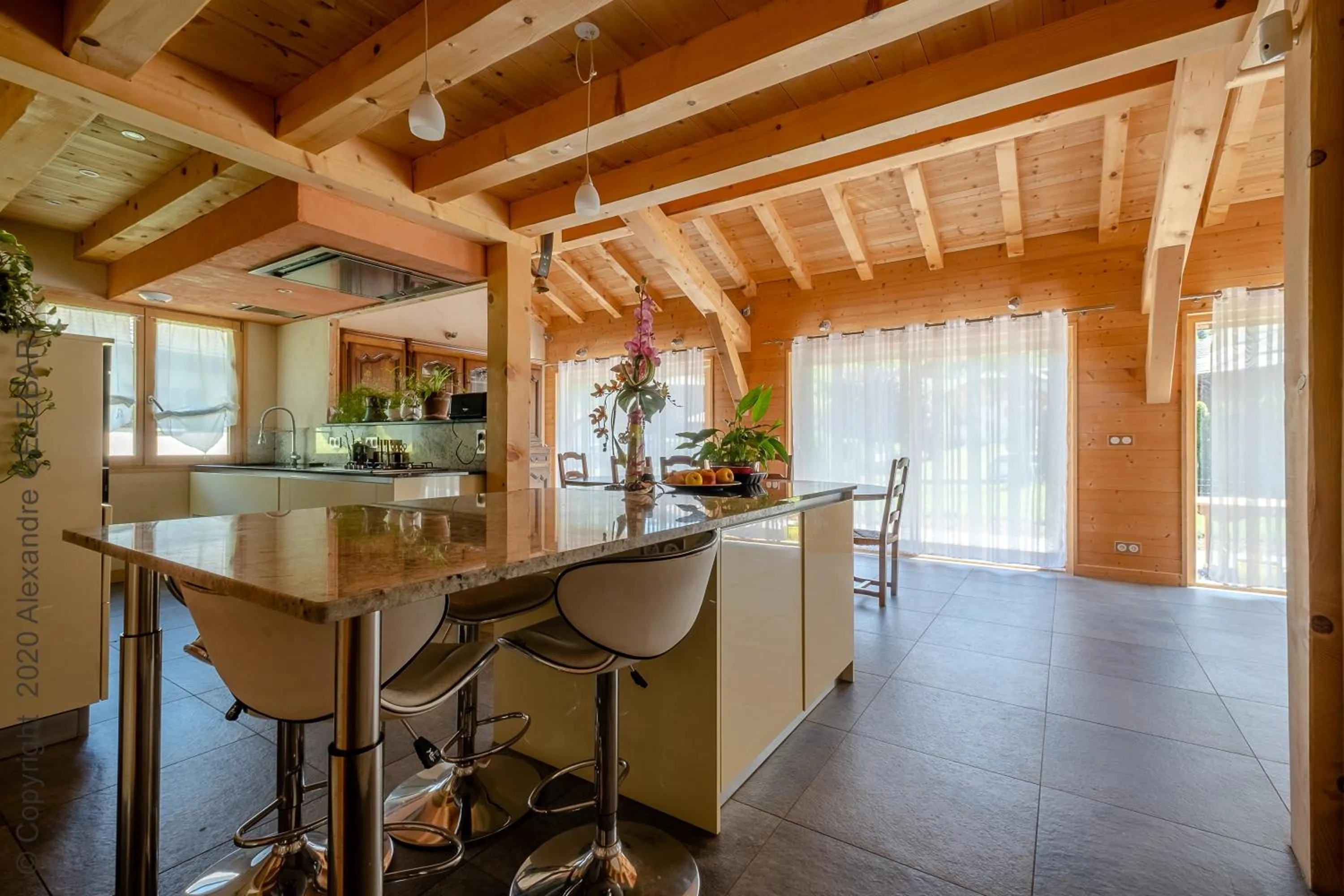 Communal kitchen in Chalet aux 3 biches