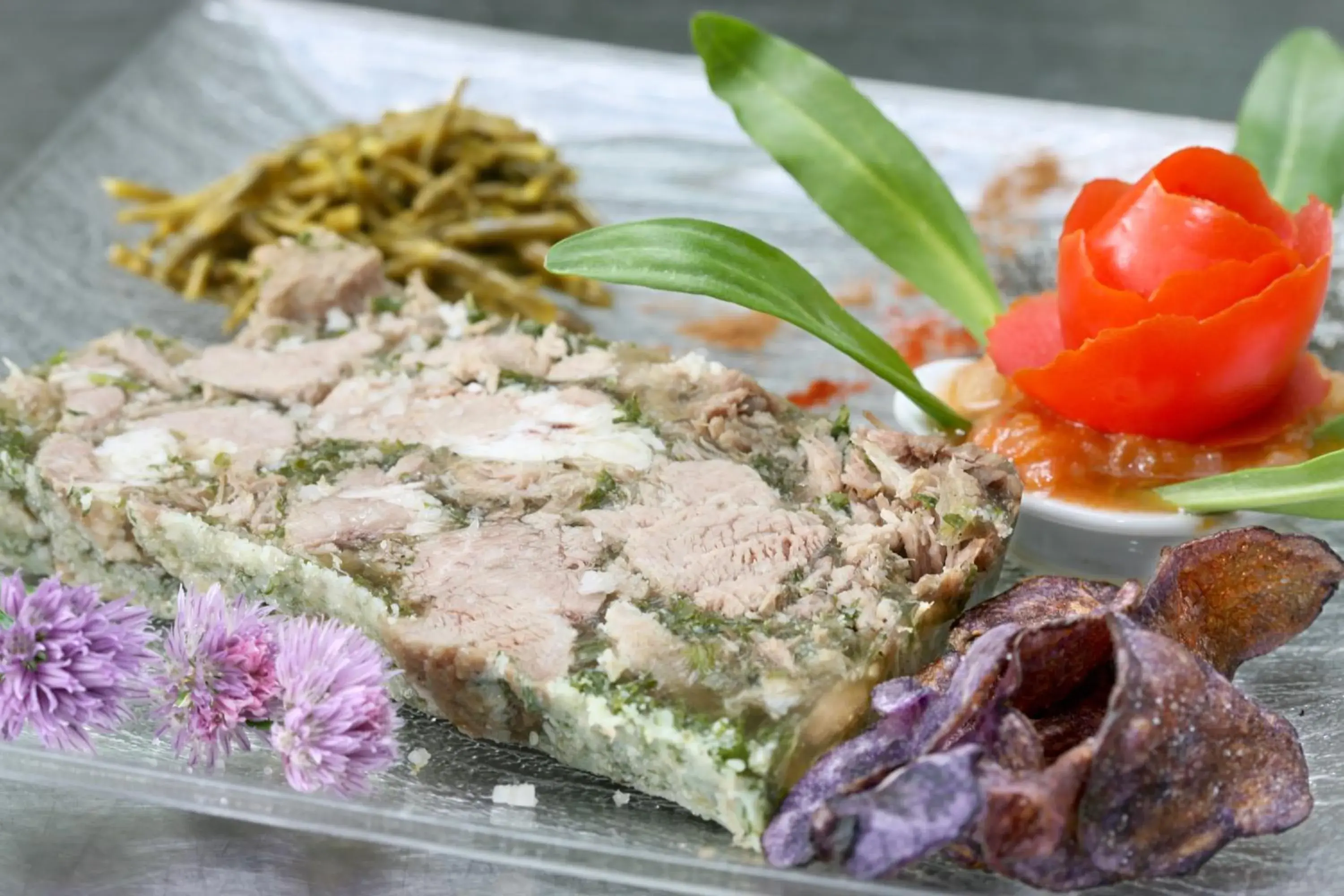 Food close-up in Logis Auberge De La Dune - Hôtel & Restaurant Food close-up in Logis Auberge De La Dune - Hôtel & Restaurant