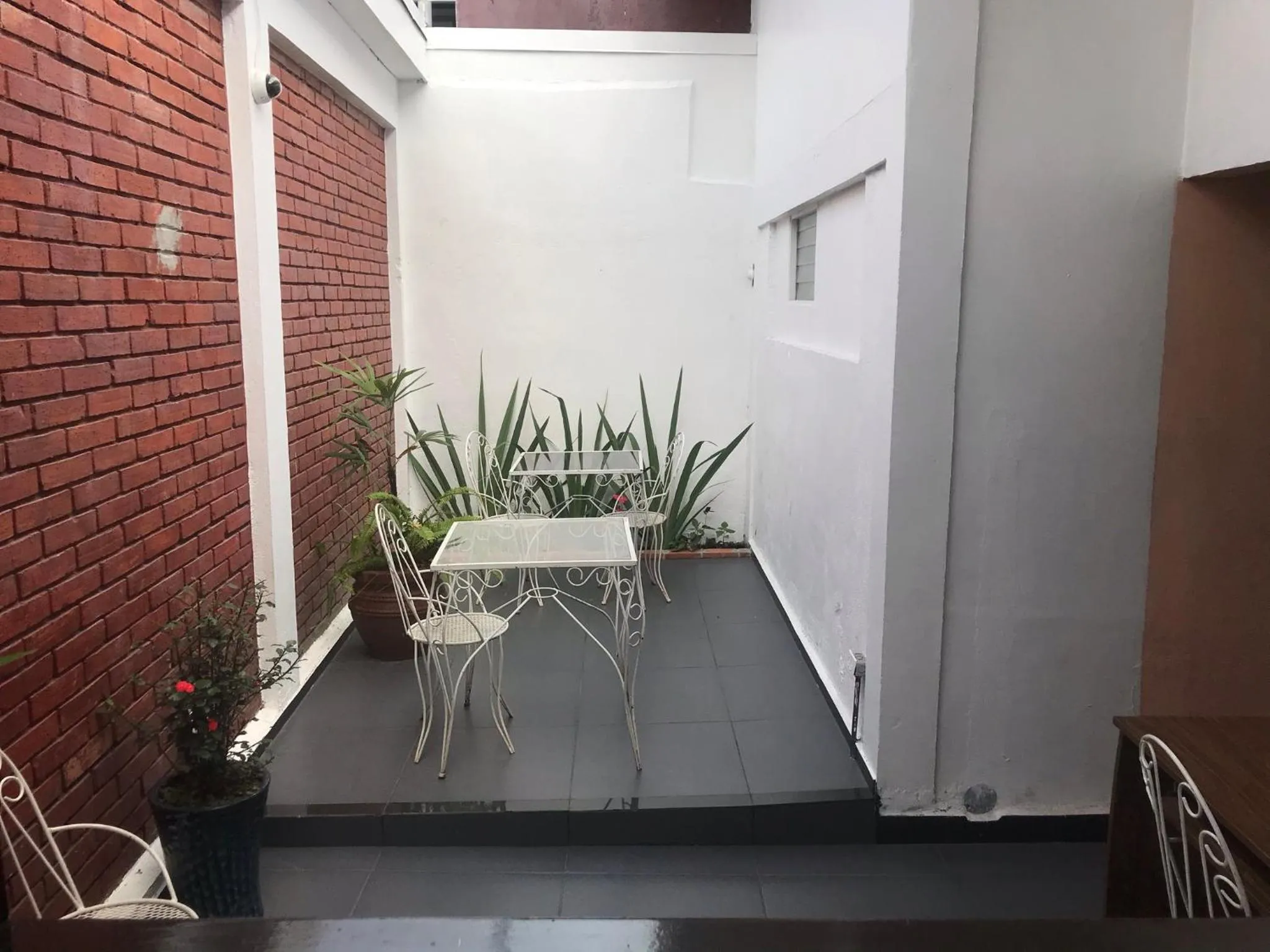 Seating area in La Bergerac Boutique Hotel
