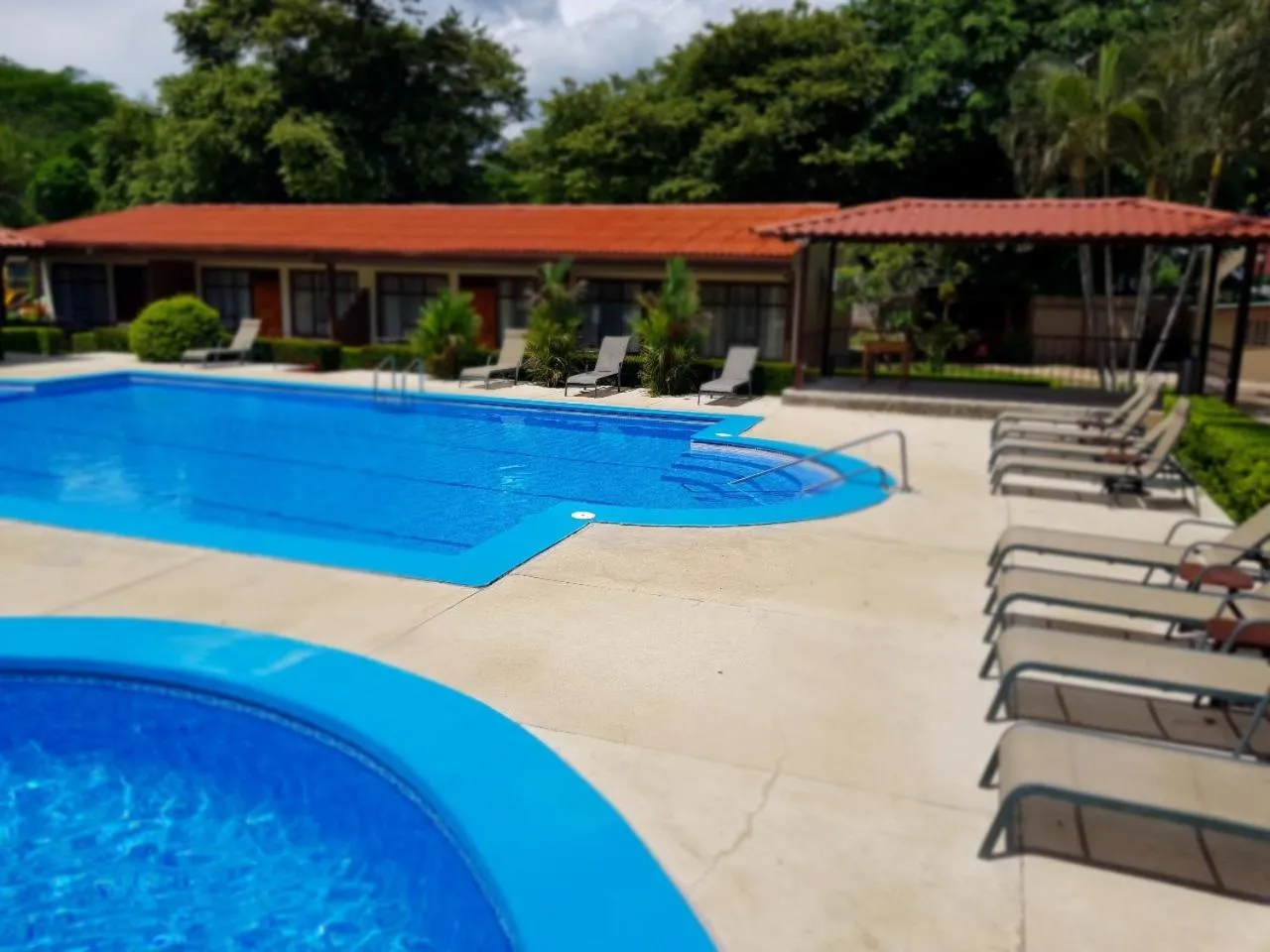 Pool view in Hotel & Villas Huetares