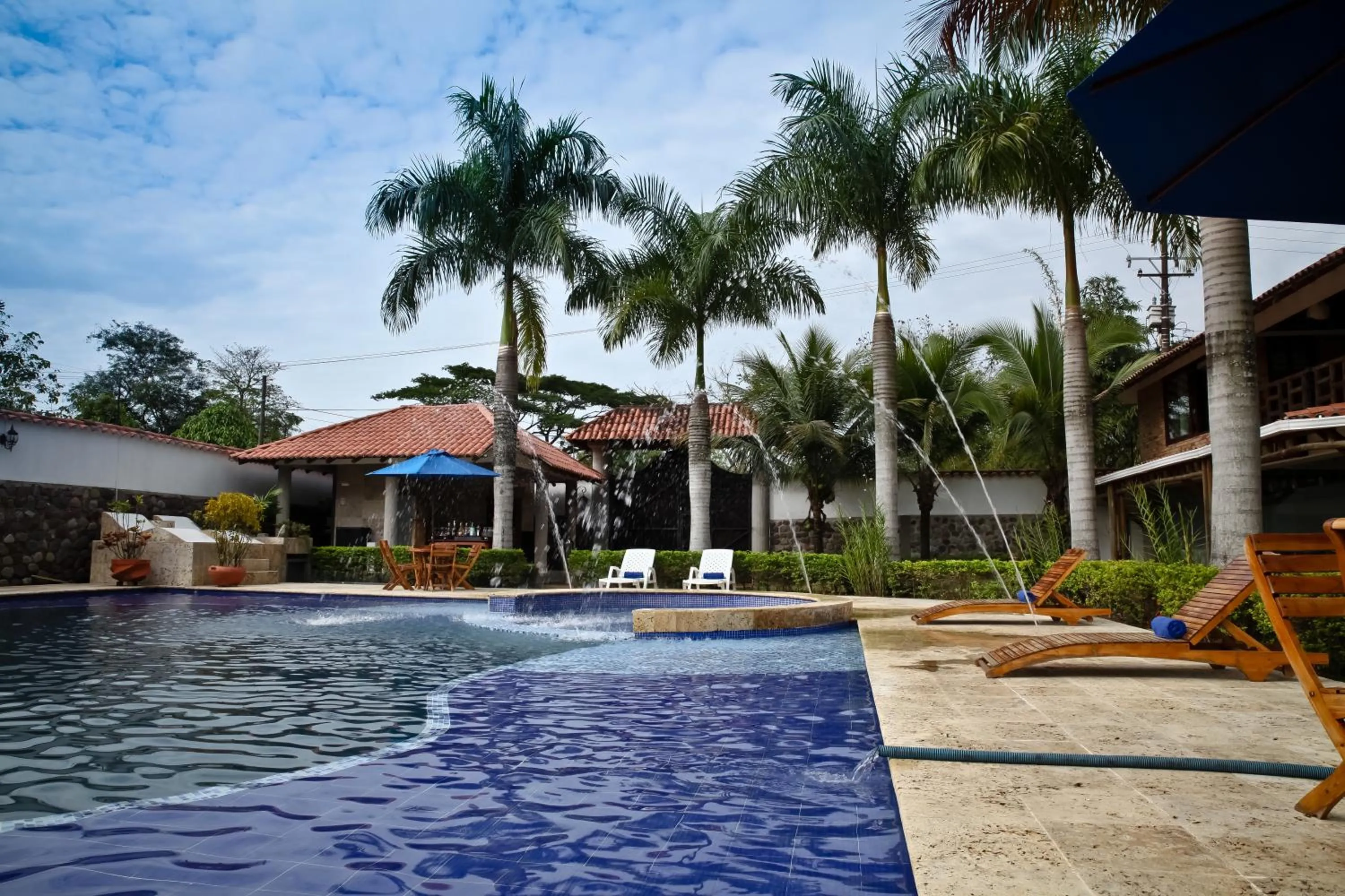 Pool view in Hotel Boutique Villas de San Sebastián