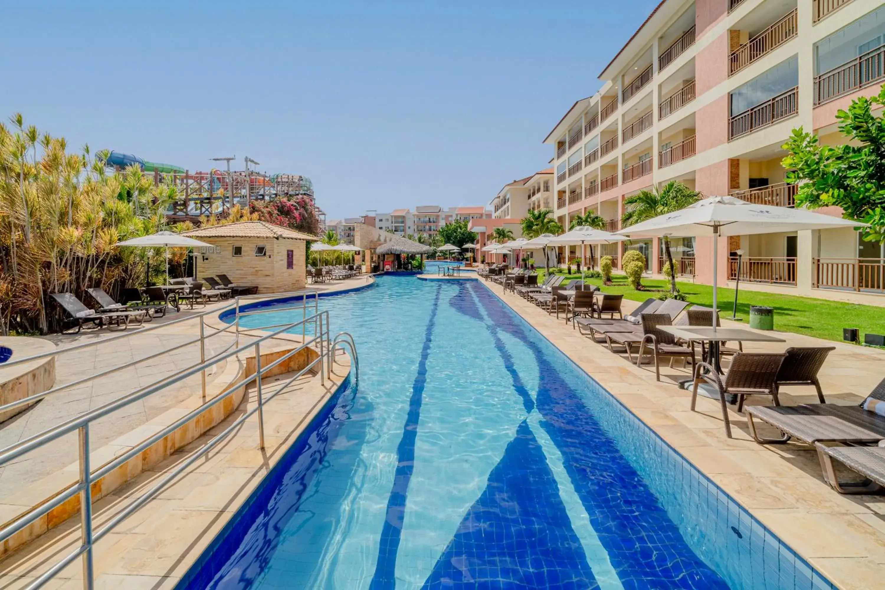 Pool view in Beach Park Resort - Wellness Pool view in Beach Park Resort - Wellness