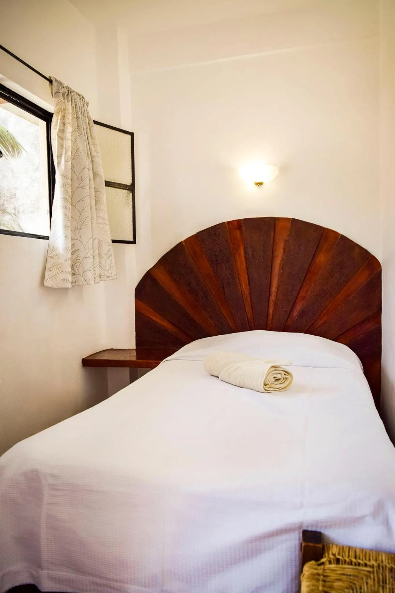 Bed in Hotel Posada Santa Anita