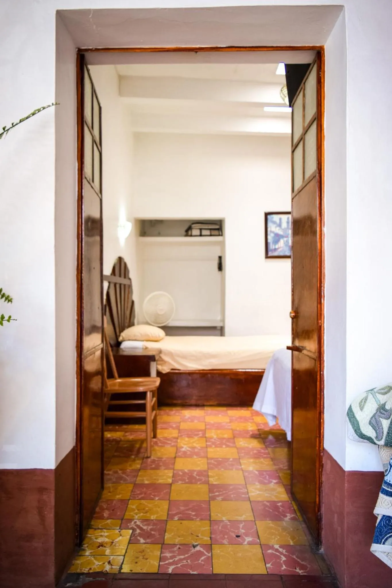 Decorative detail, Bed in Hotel Posada Santa Anita