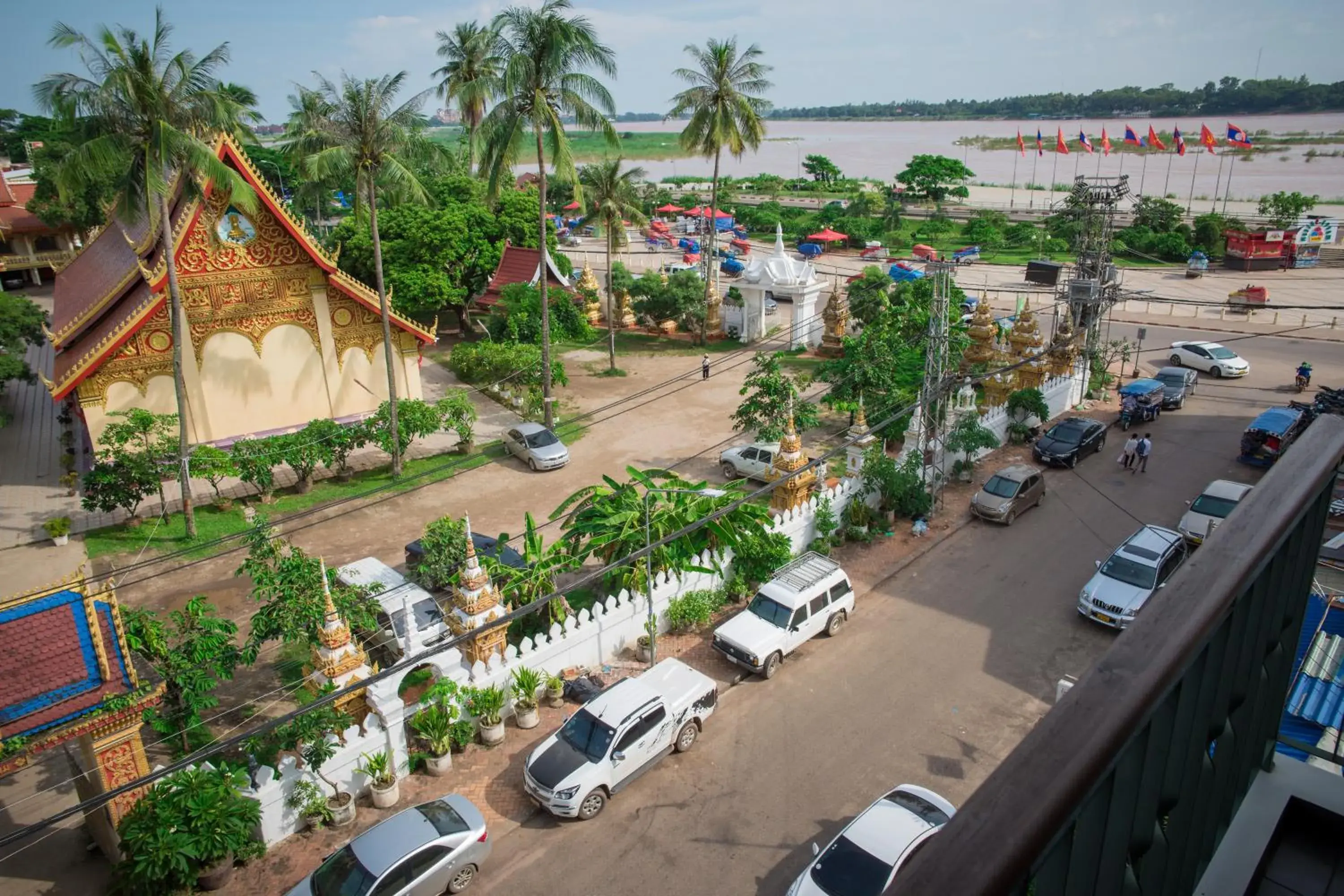 Street view in Lao Orchid Hotel Street view in Lao Orchid Hotel