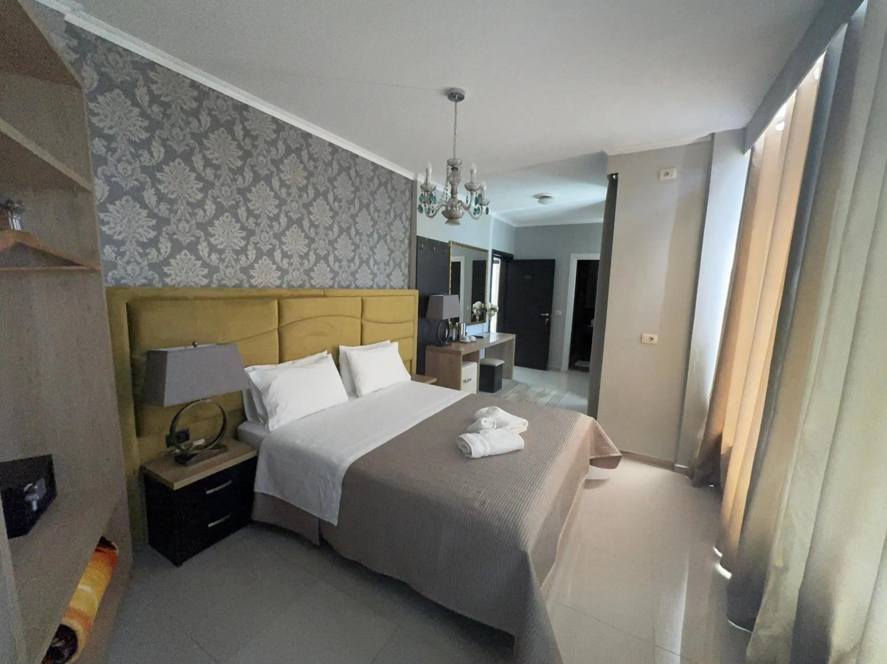 Bed in Hotel Royal Saranda