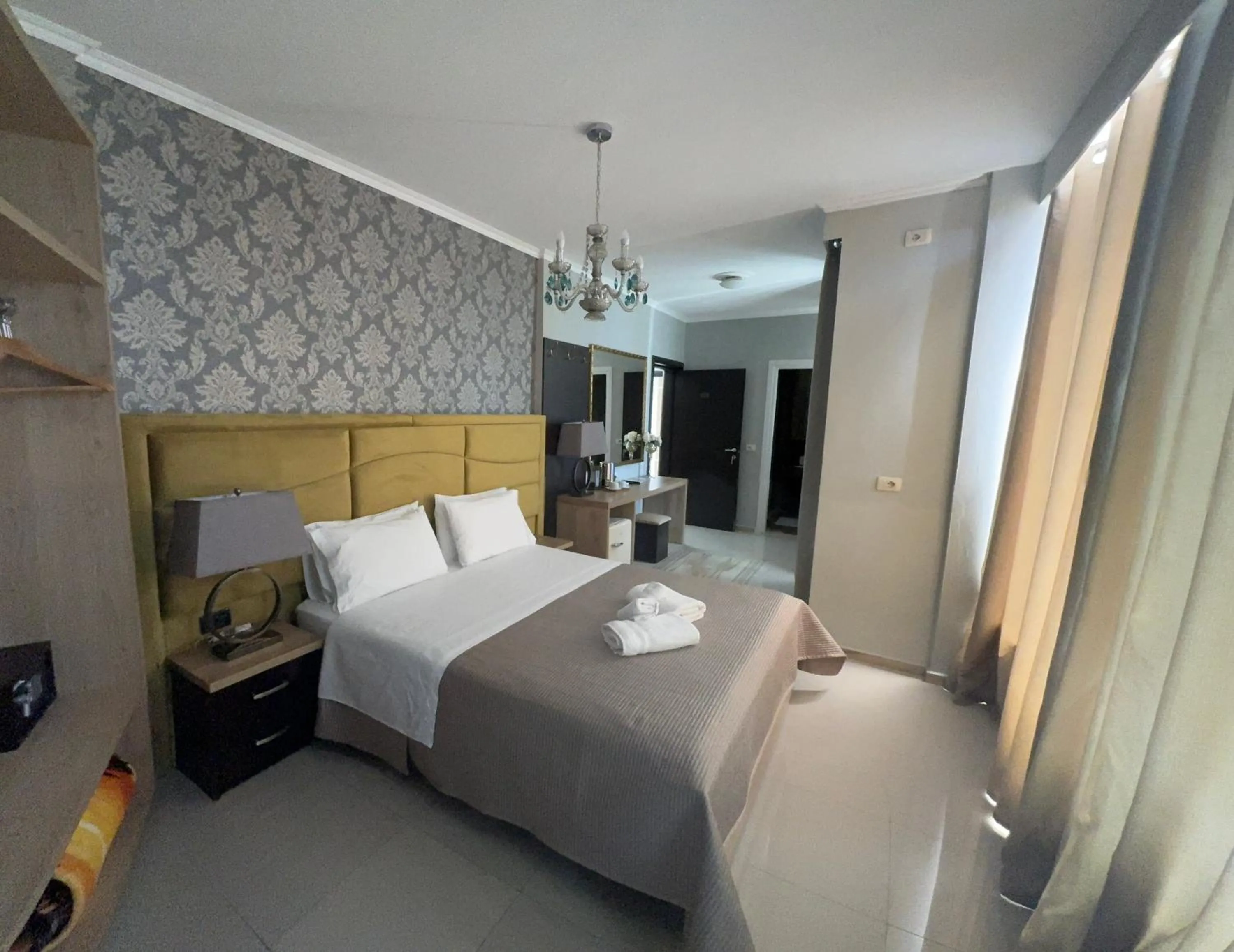 Bed in Hotel Royal Saranda