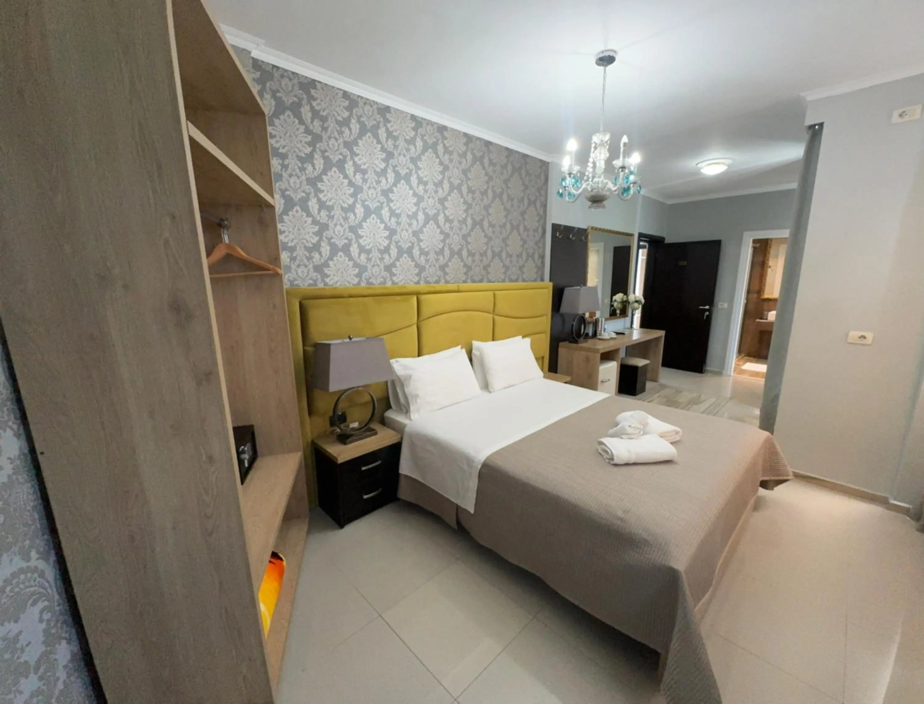 Bed in Hotel Royal Saranda