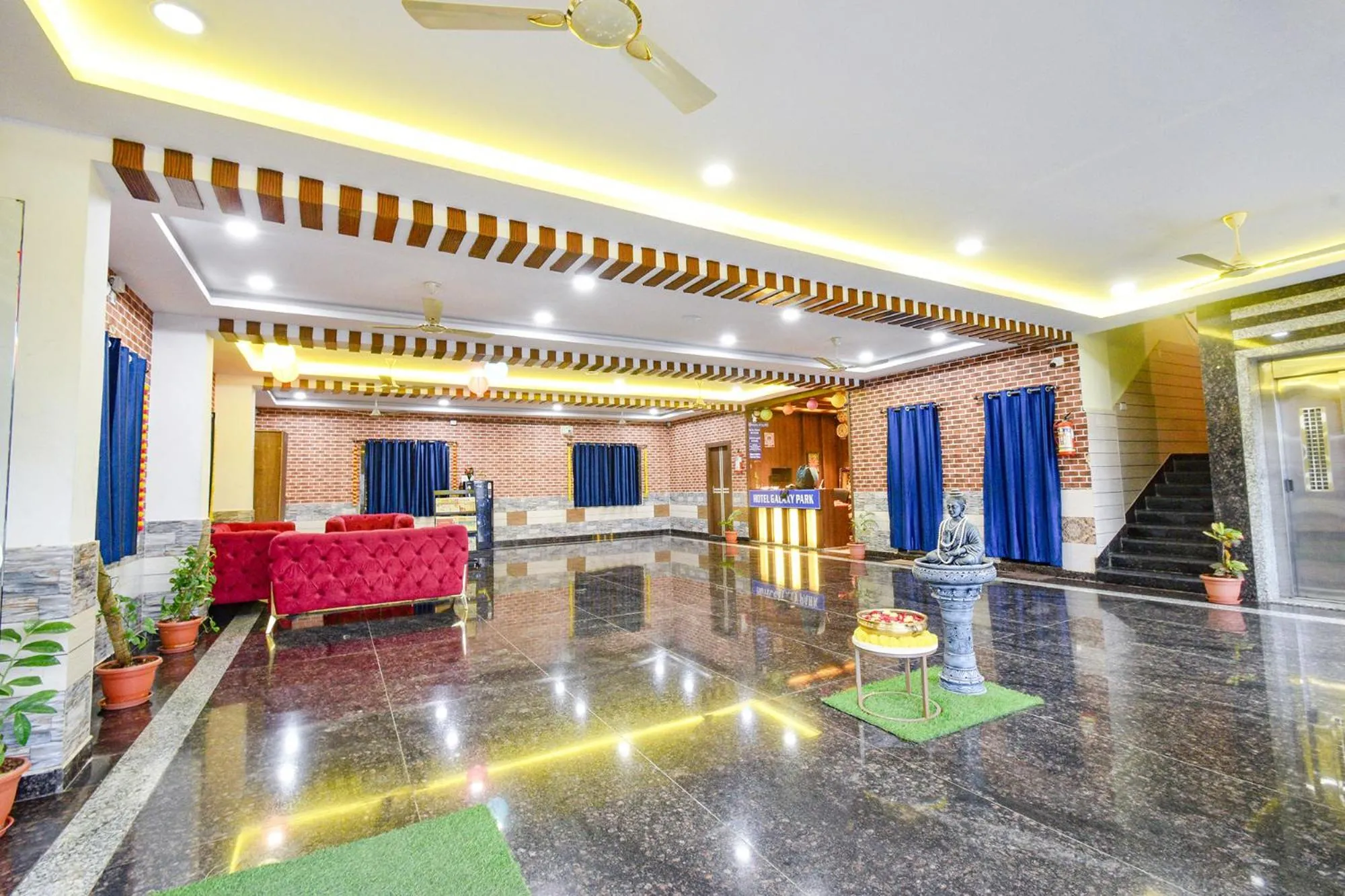 Lobby or reception in FabHotel Galaxy ParkFabHotel Galaxy Park, Nr to Rajiv Gandhi International Airport-Hyderabad