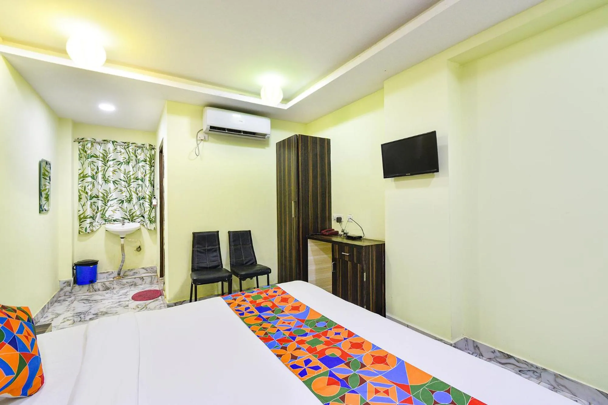 Bed in FabHotel Galaxy ParkFabHotel Galaxy Park, Nr to Rajiv Gandhi International Airport-Hyderabad