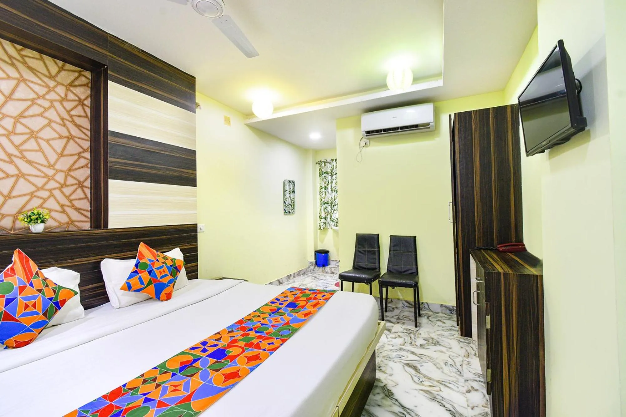Bed in FabHotel Galaxy ParkFabHotel Galaxy Park, Nr to Rajiv Gandhi International Airport-Hyderabad