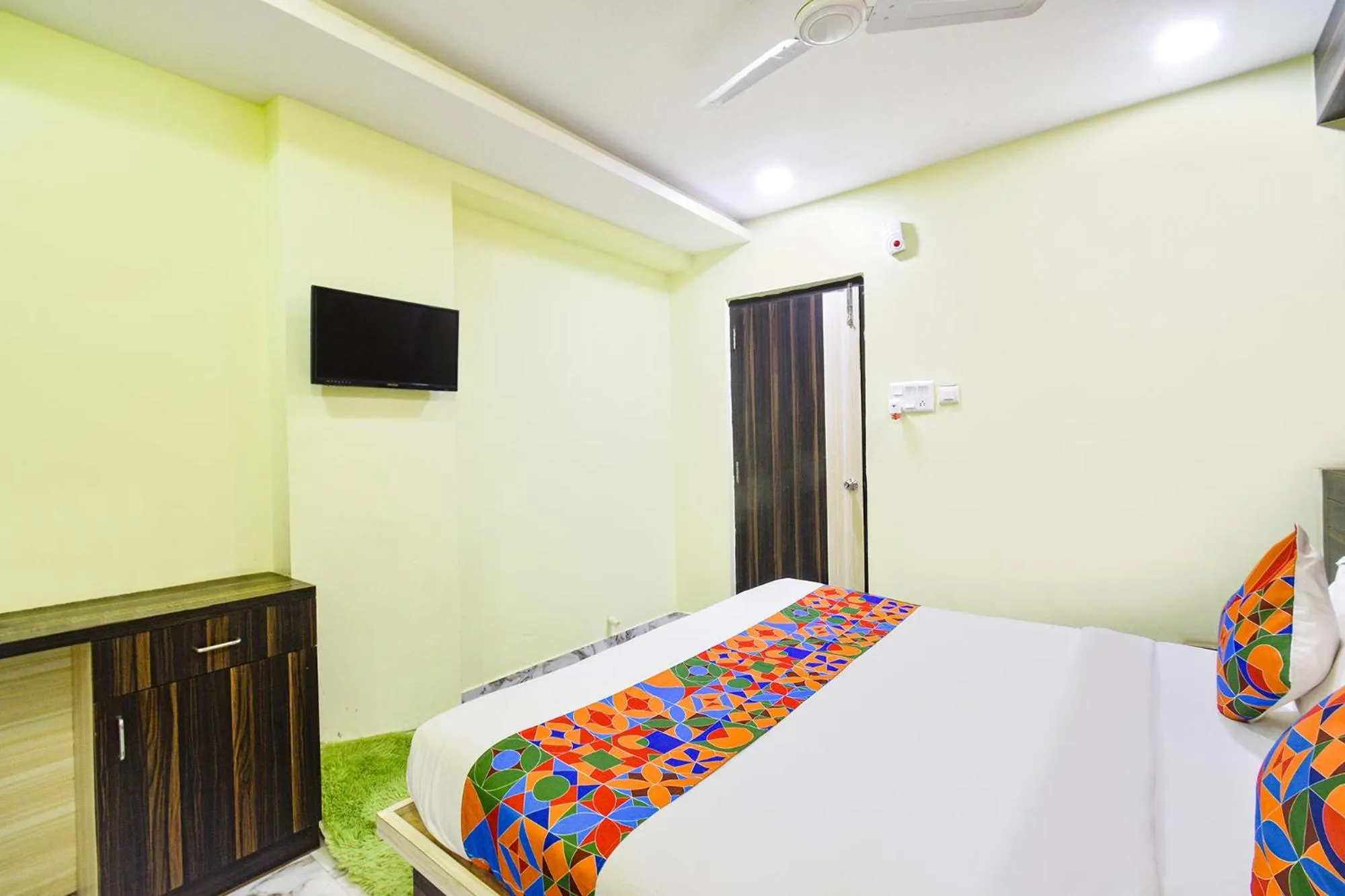 Bed in FabHotel Galaxy ParkFabHotel Galaxy Park, Nr to Rajiv Gandhi International Airport-Hyderabad