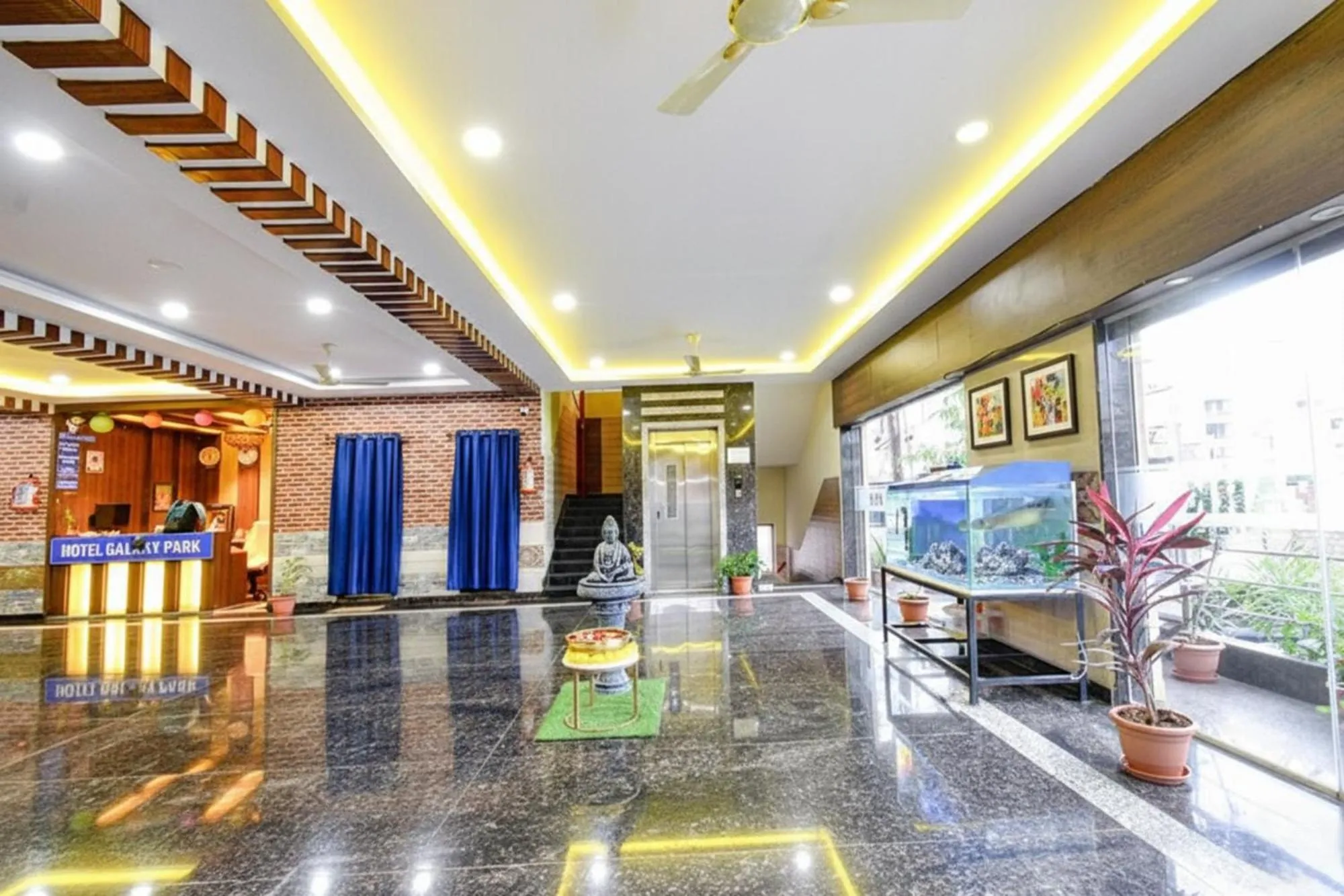 Lobby or reception in FabHotel Galaxy ParkFabHotel Galaxy Park, Nr to Rajiv Gandhi International Airport-Hyderabad