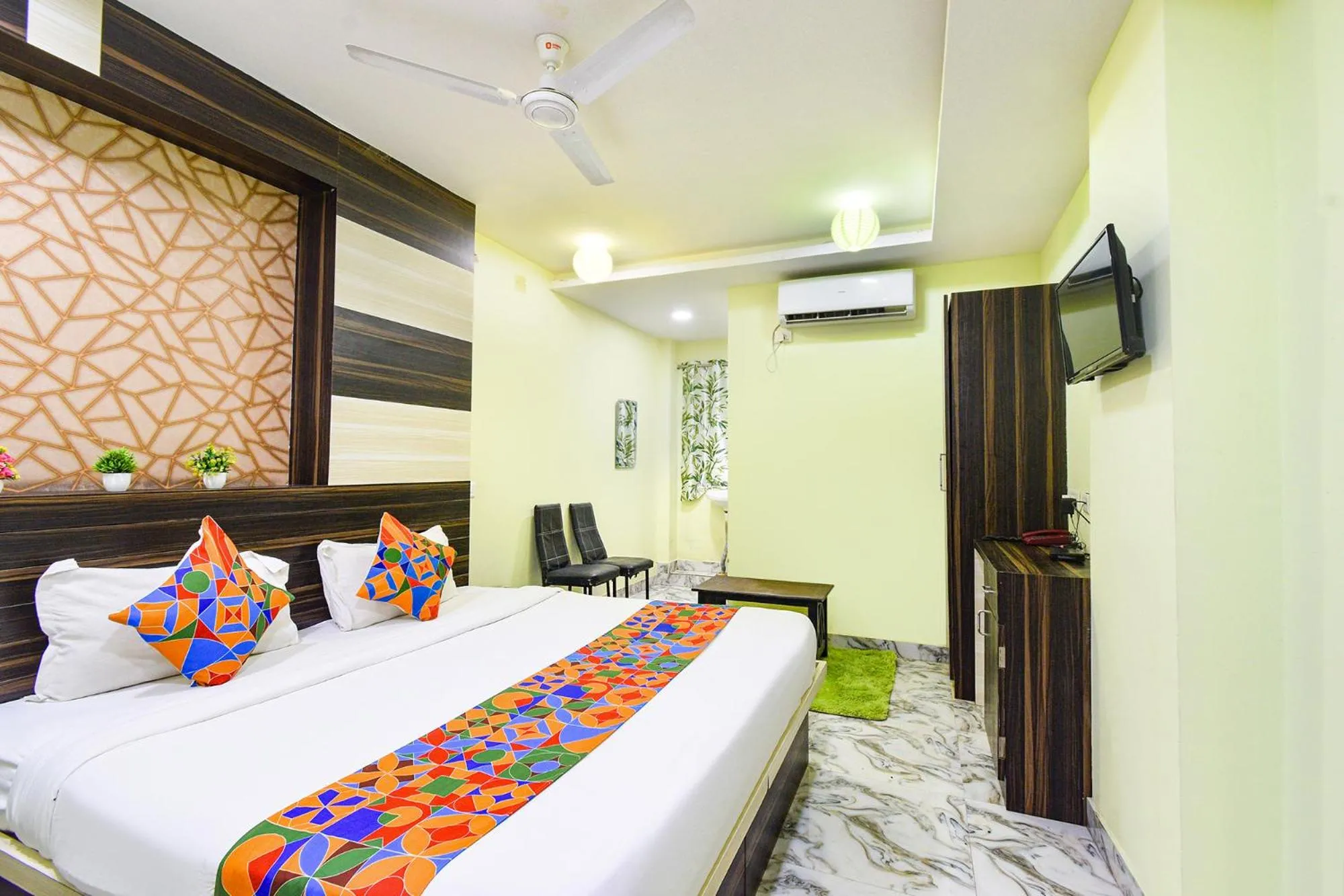 Bed in FabHotel Galaxy ParkFabHotel Galaxy Park, Nr to Rajiv Gandhi International Airport-Hyderabad