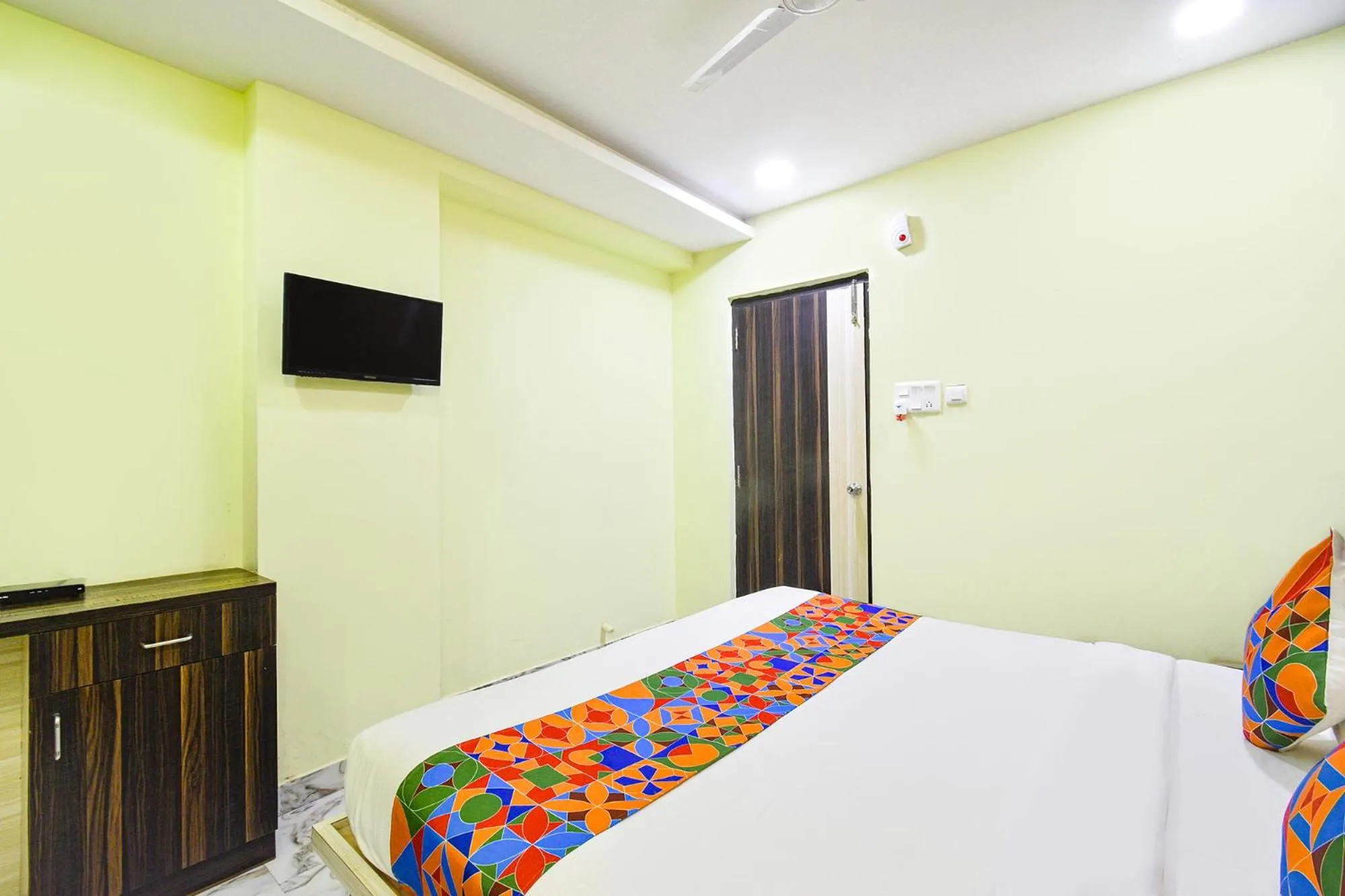 Bed in FabHotel Galaxy ParkFabHotel Galaxy Park, Nr to Rajiv Gandhi International Airport-Hyderabad