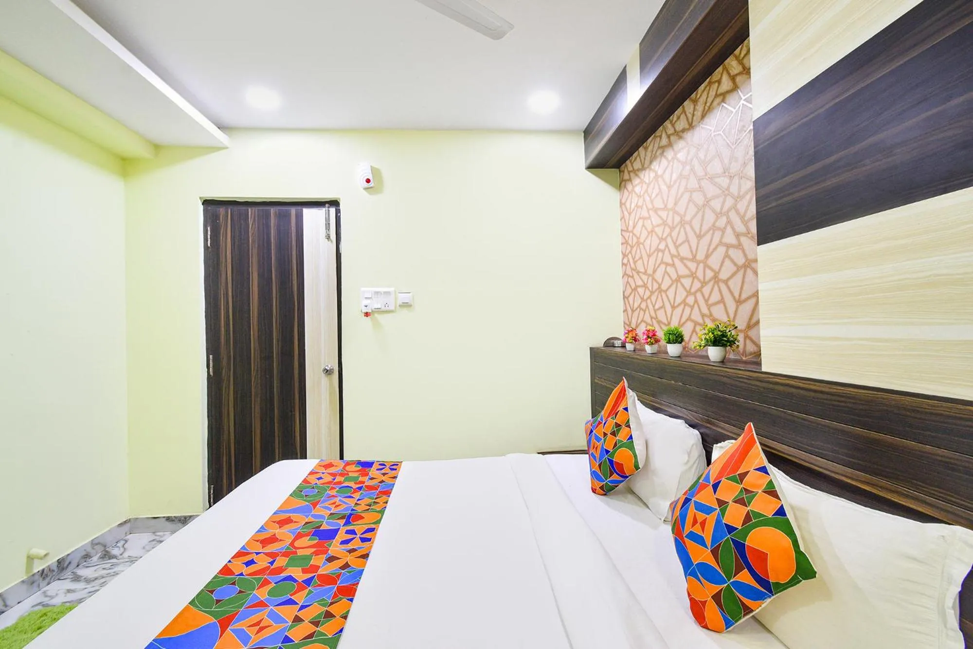 Bed in FabHotel Galaxy ParkFabHotel Galaxy Park, Nr to Rajiv Gandhi International Airport-Hyderabad