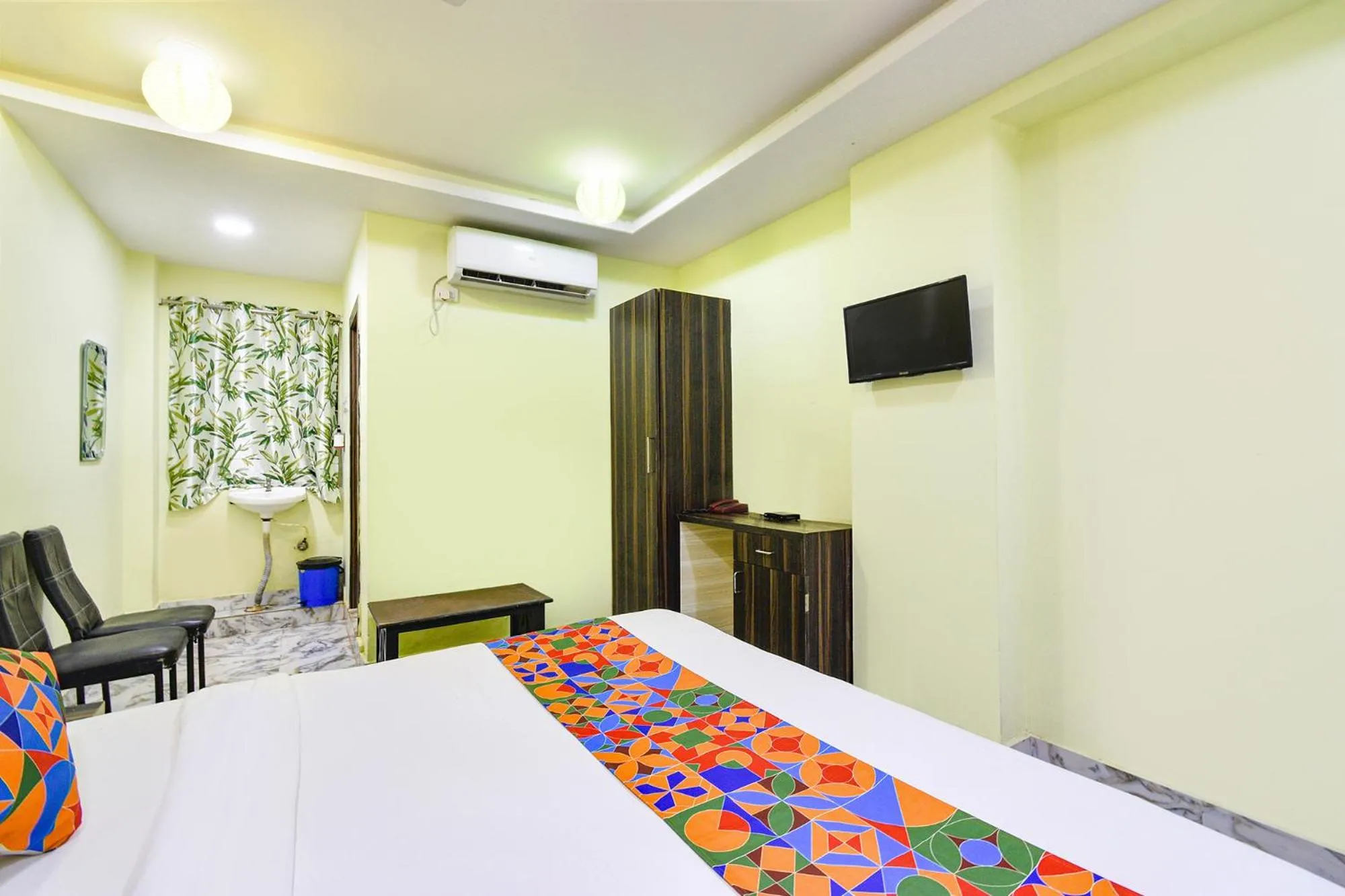 Bed in FabHotel Galaxy ParkFabHotel Galaxy Park, Nr to Rajiv Gandhi International Airport-Hyderabad