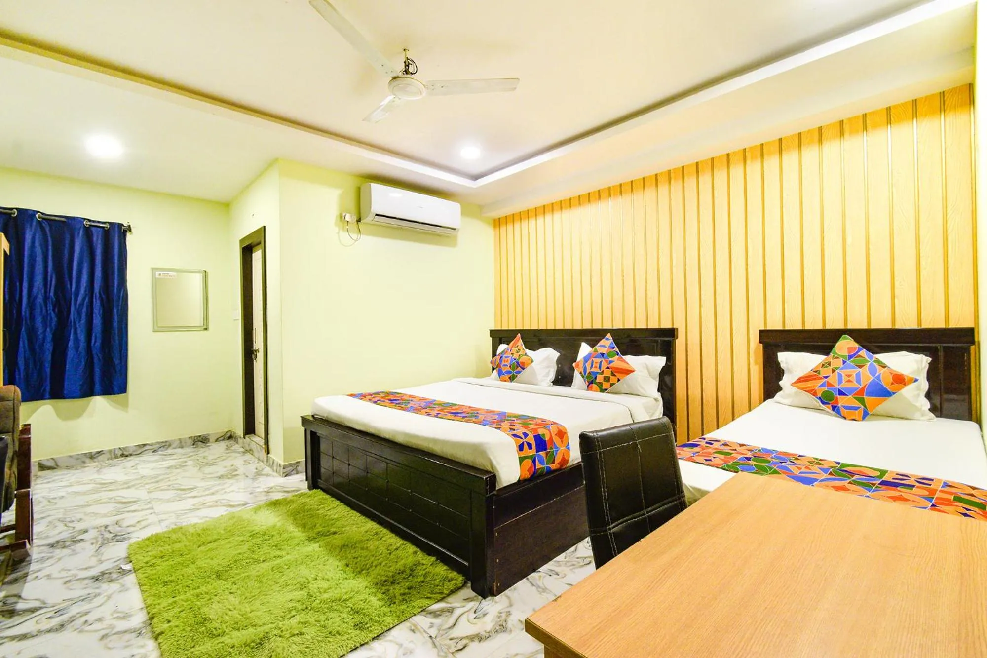Bed in FabHotel Galaxy ParkFabHotel Galaxy Park, Nr to Rajiv Gandhi International Airport-Hyderabad
