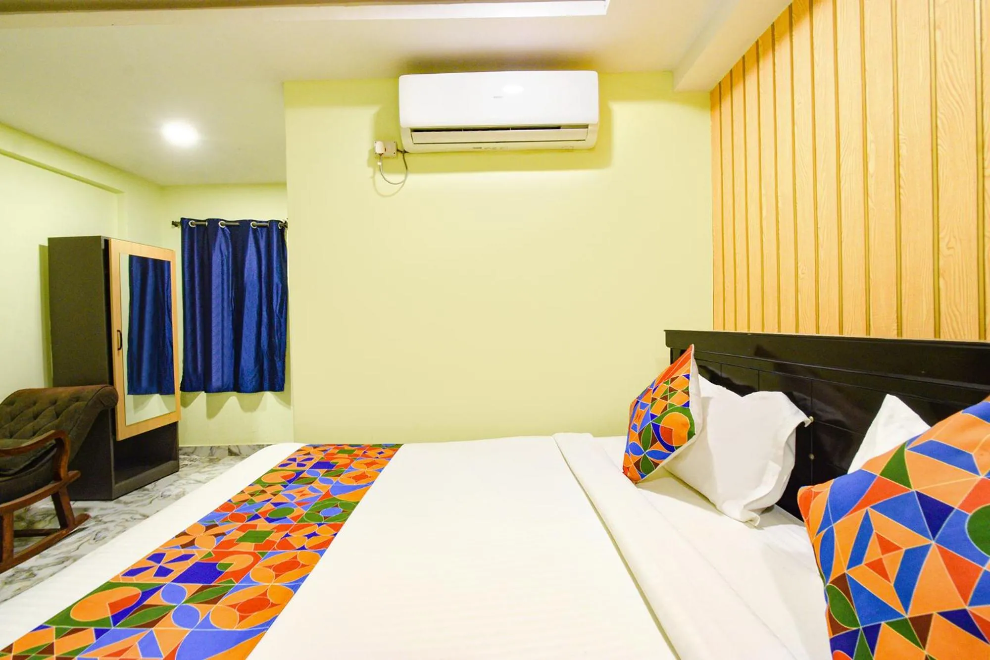 Bed in FabHotel Galaxy ParkFabHotel Galaxy Park, Nr to Rajiv Gandhi International Airport-Hyderabad