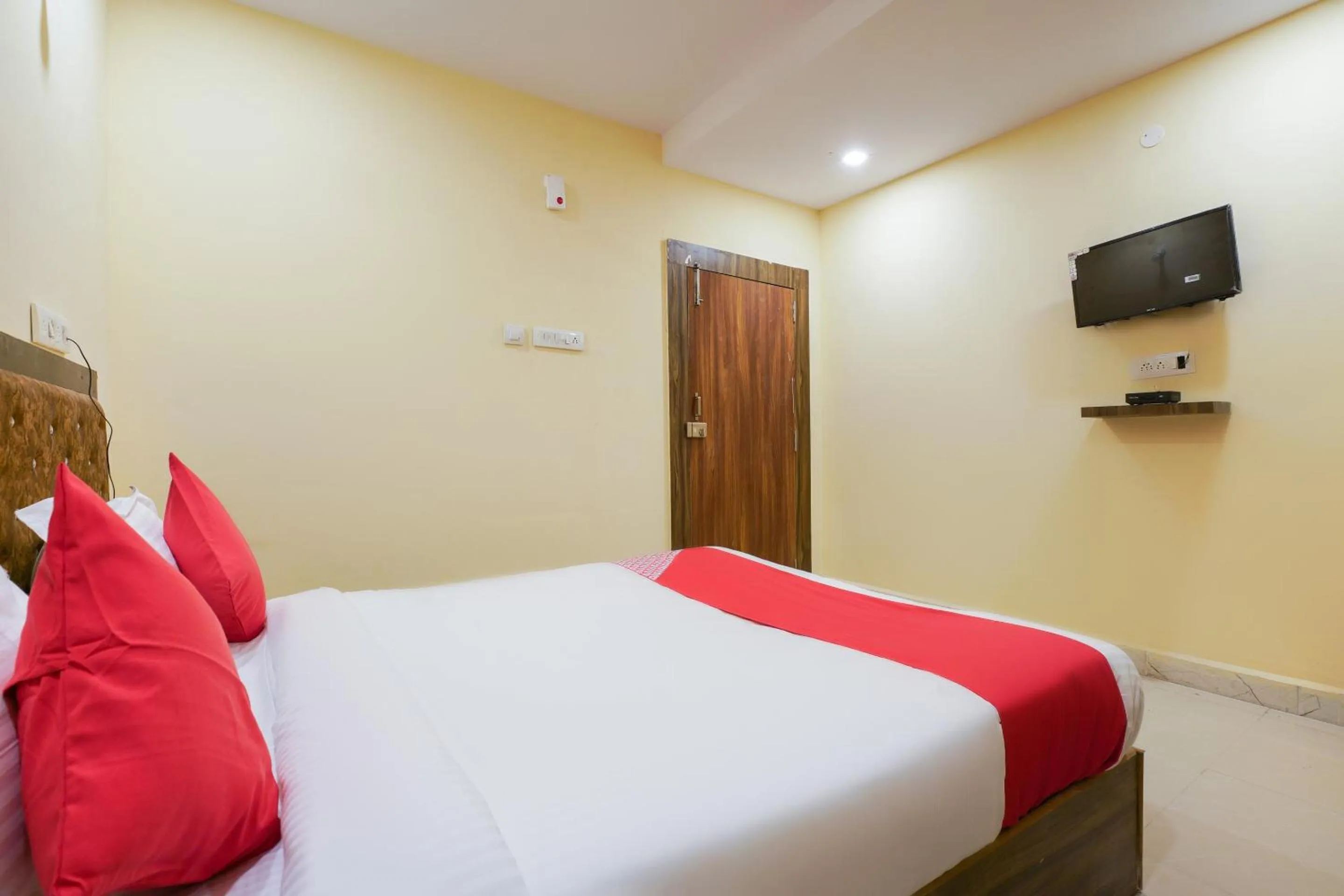 Bedroom, Bed in Hotel O R Square Stay Near LB Nagar Metro