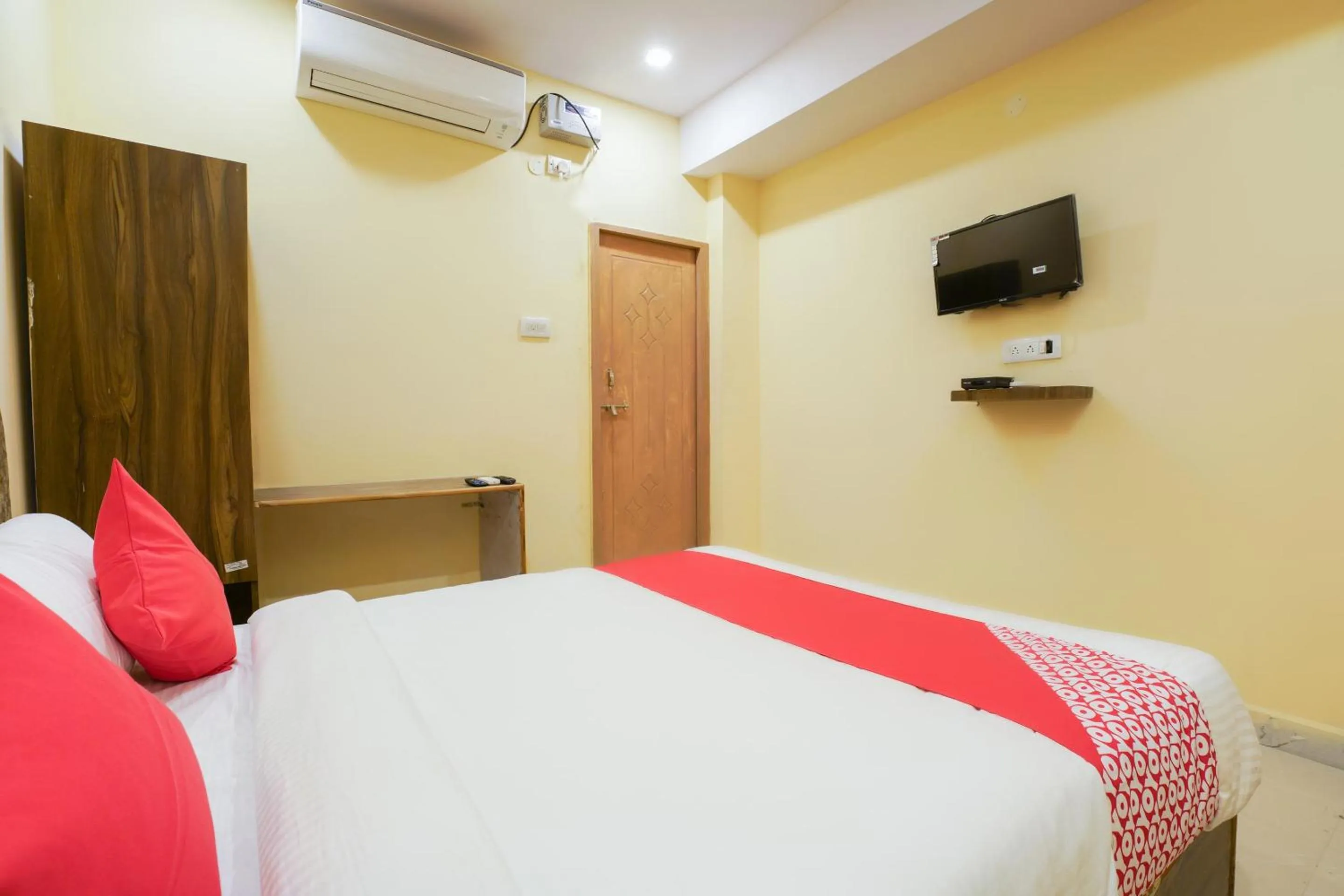 Bedroom, Bed in Hotel O R Square Stay Near LB Nagar Metro