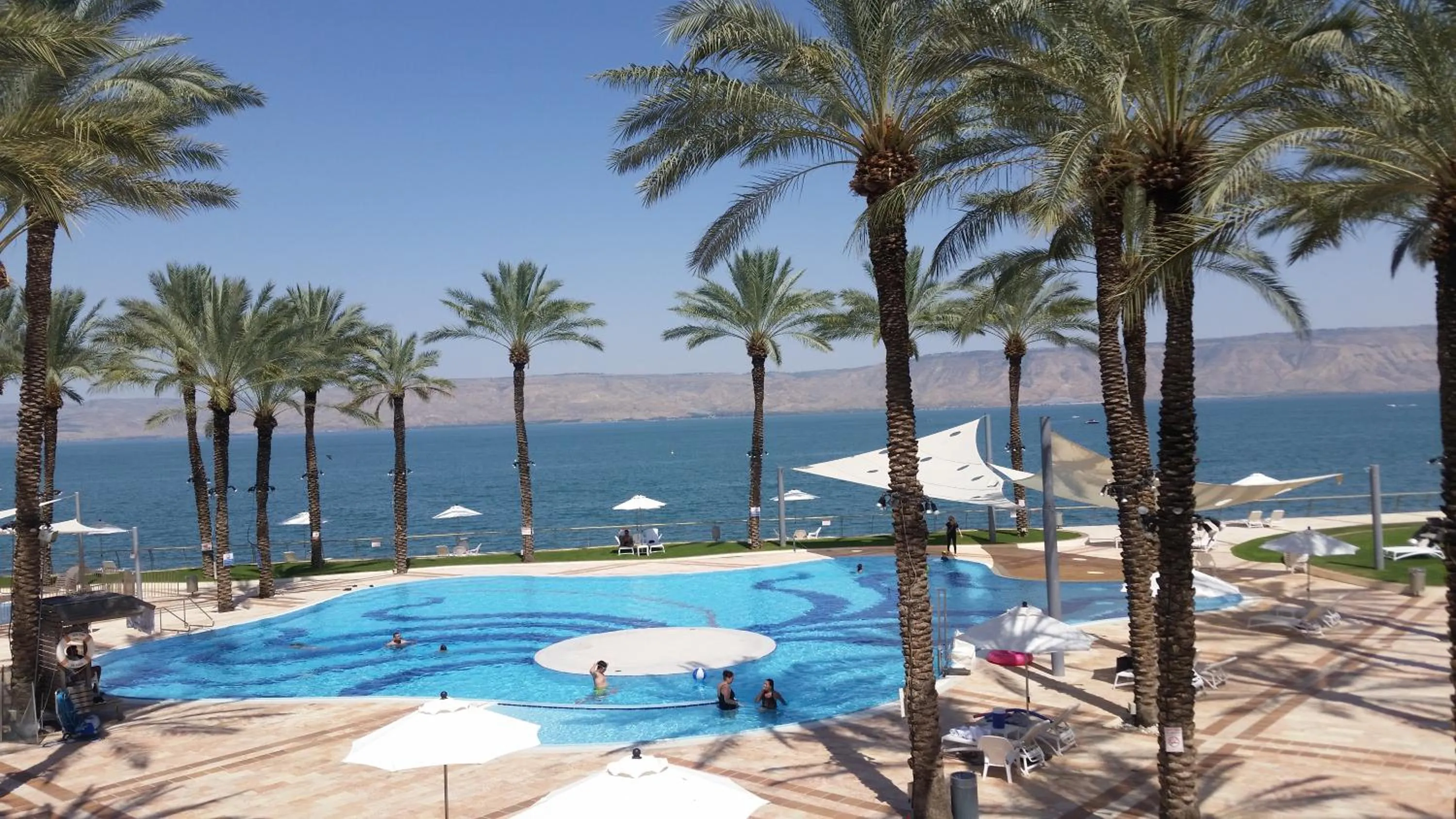 Pool view in Gai Beach Hotel