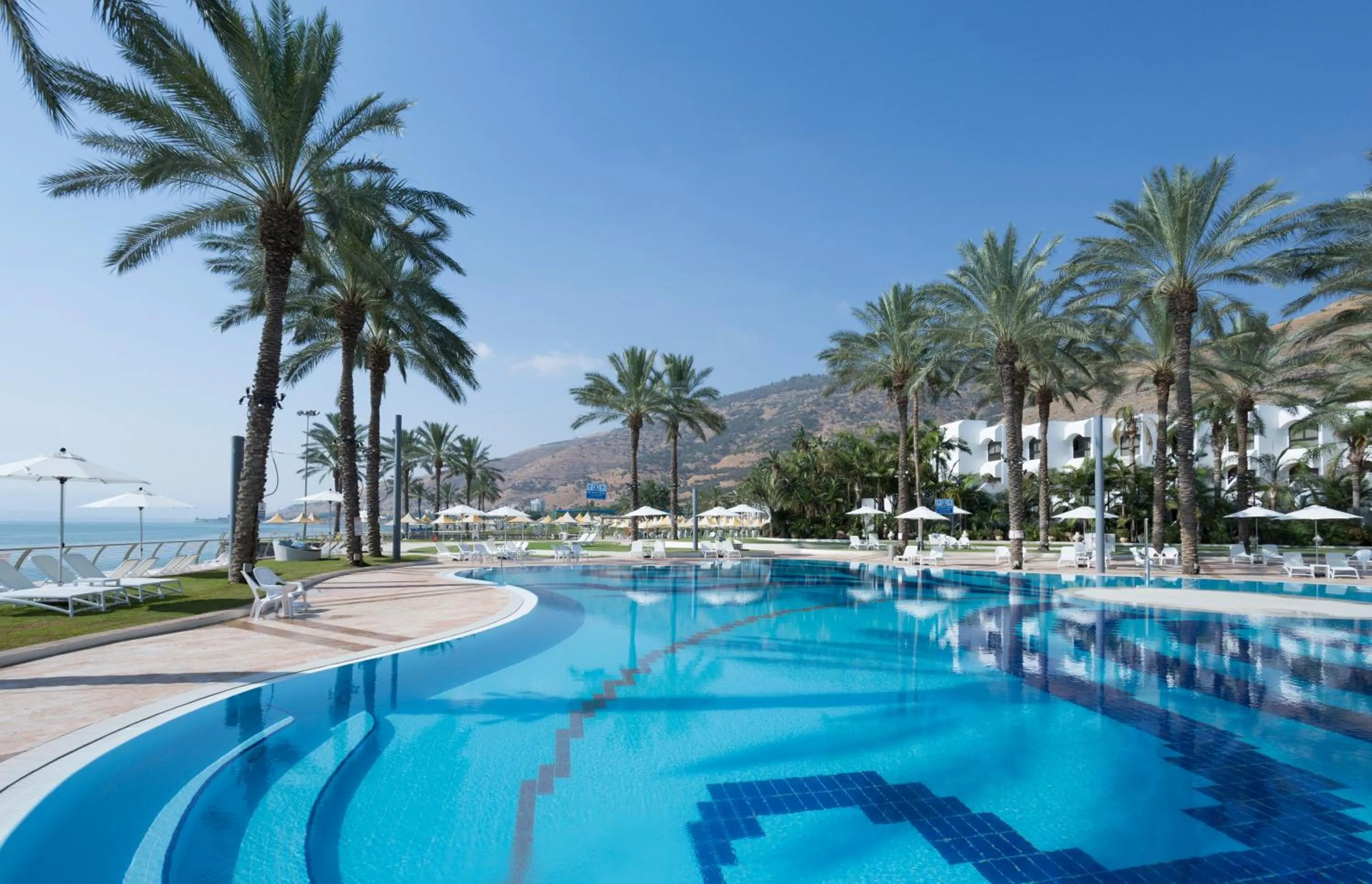 Pool view in Gai Beach Hotel