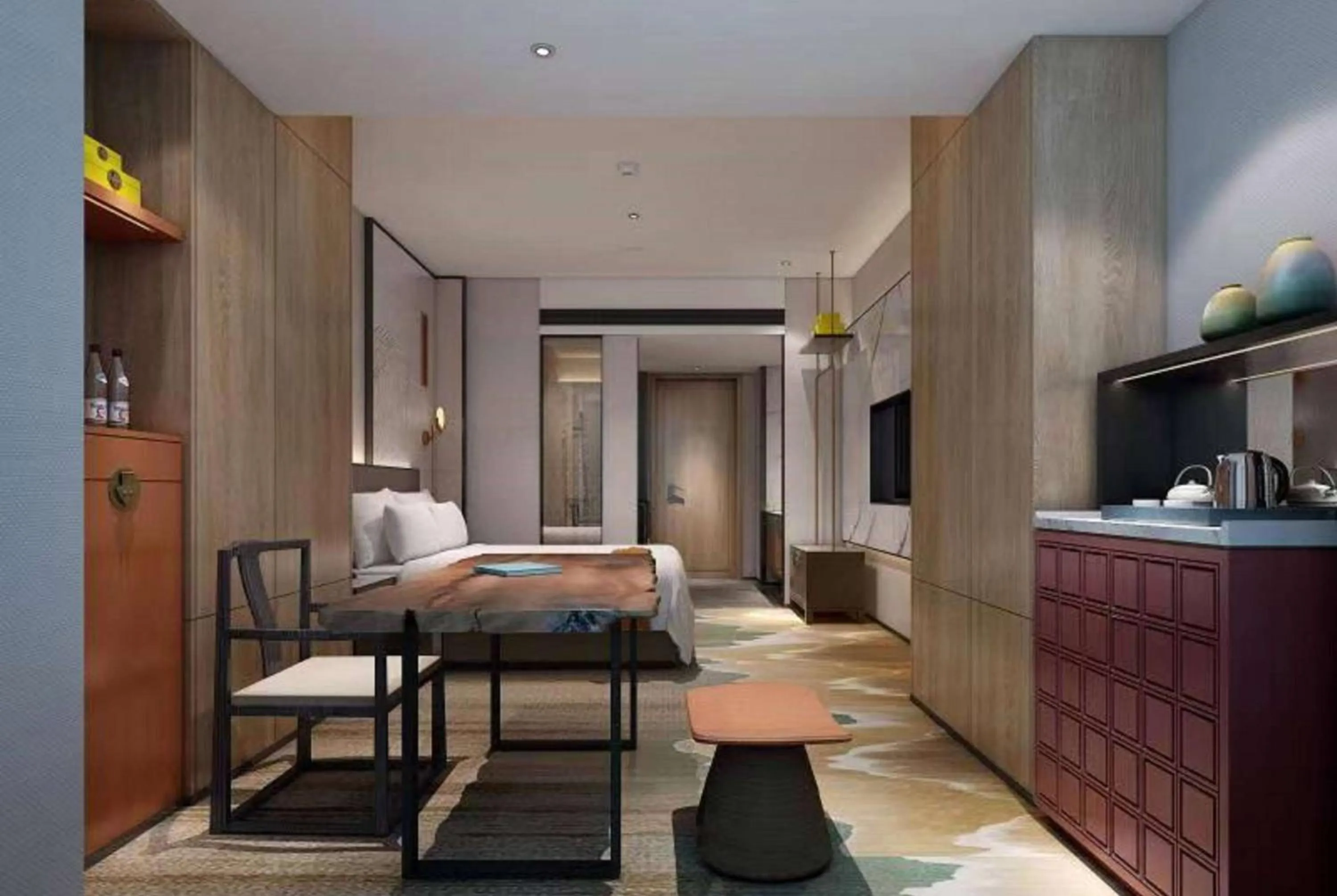 Photo of the whole room, Bed in Ramada by Wyndham Changsha Wuguang