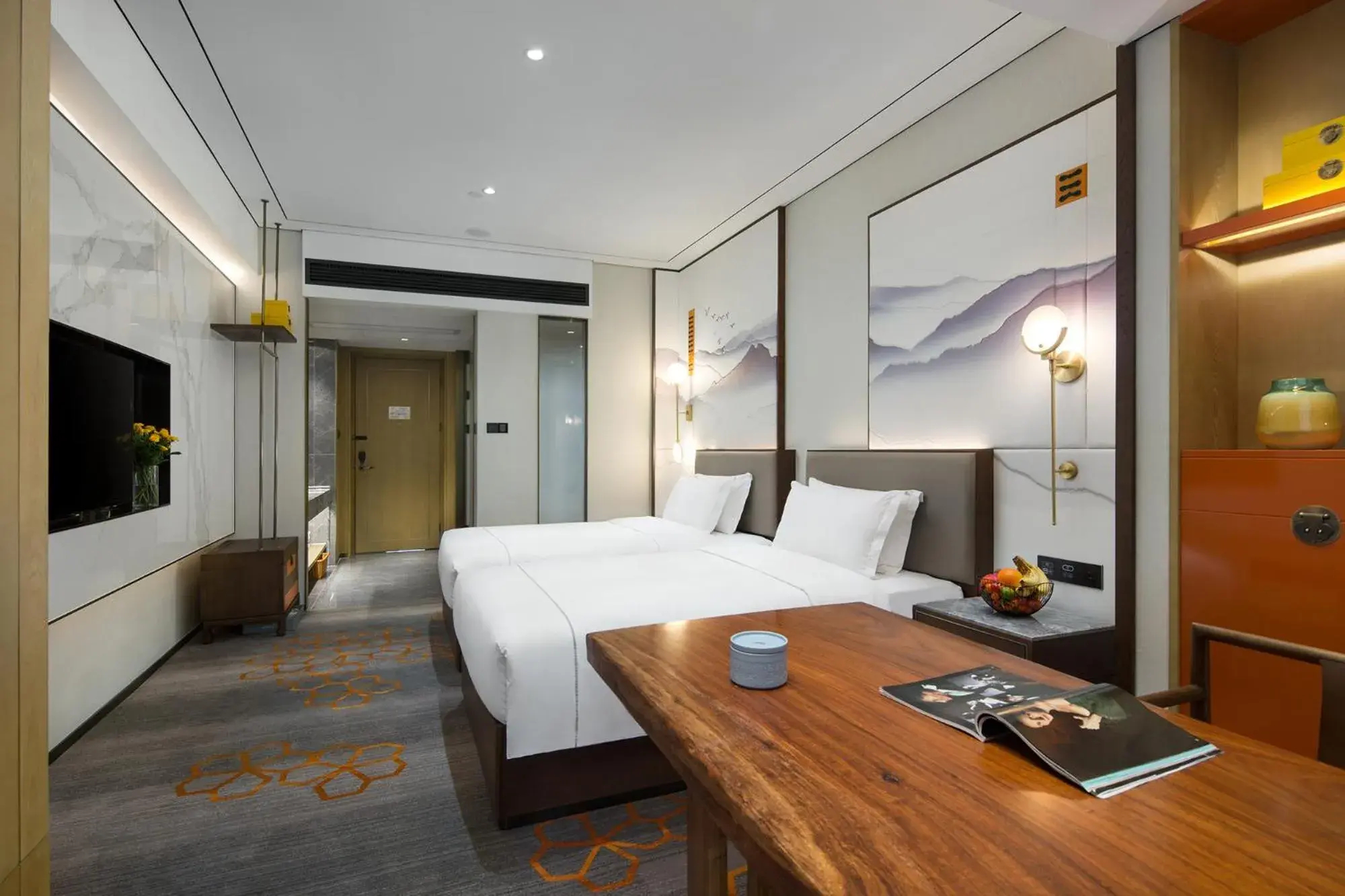 Deluxe Twin Room - Non-Smoking in Ramada by Wyndham Changsha Wuguang Deluxe Twin Room - Non-Smoking in Ramada by Wyndham Changsha Wuguang