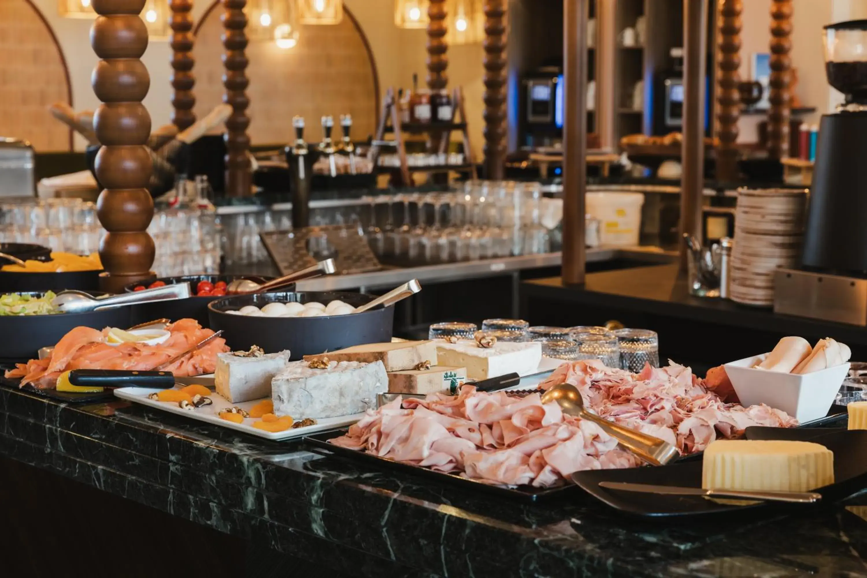 Buffet breakfast in Crowne Plaza Lyon - Cité Internationale Buffet breakfast in Crowne Plaza Lyon - Cité Internationale