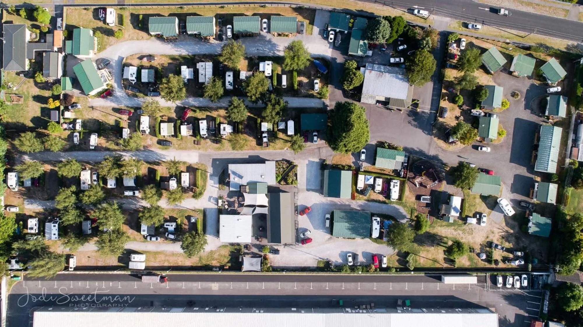 Bird's eye view in Taupo TOP 10 Holiday Park