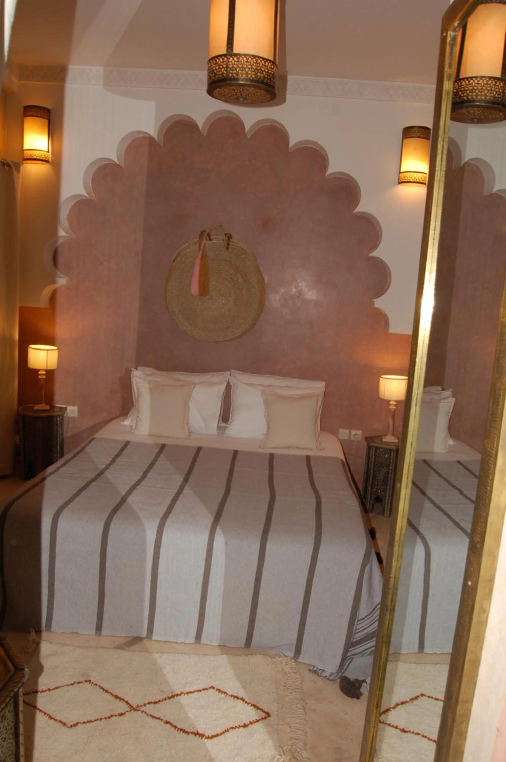 Bedroom, Bed in riad mimoune
