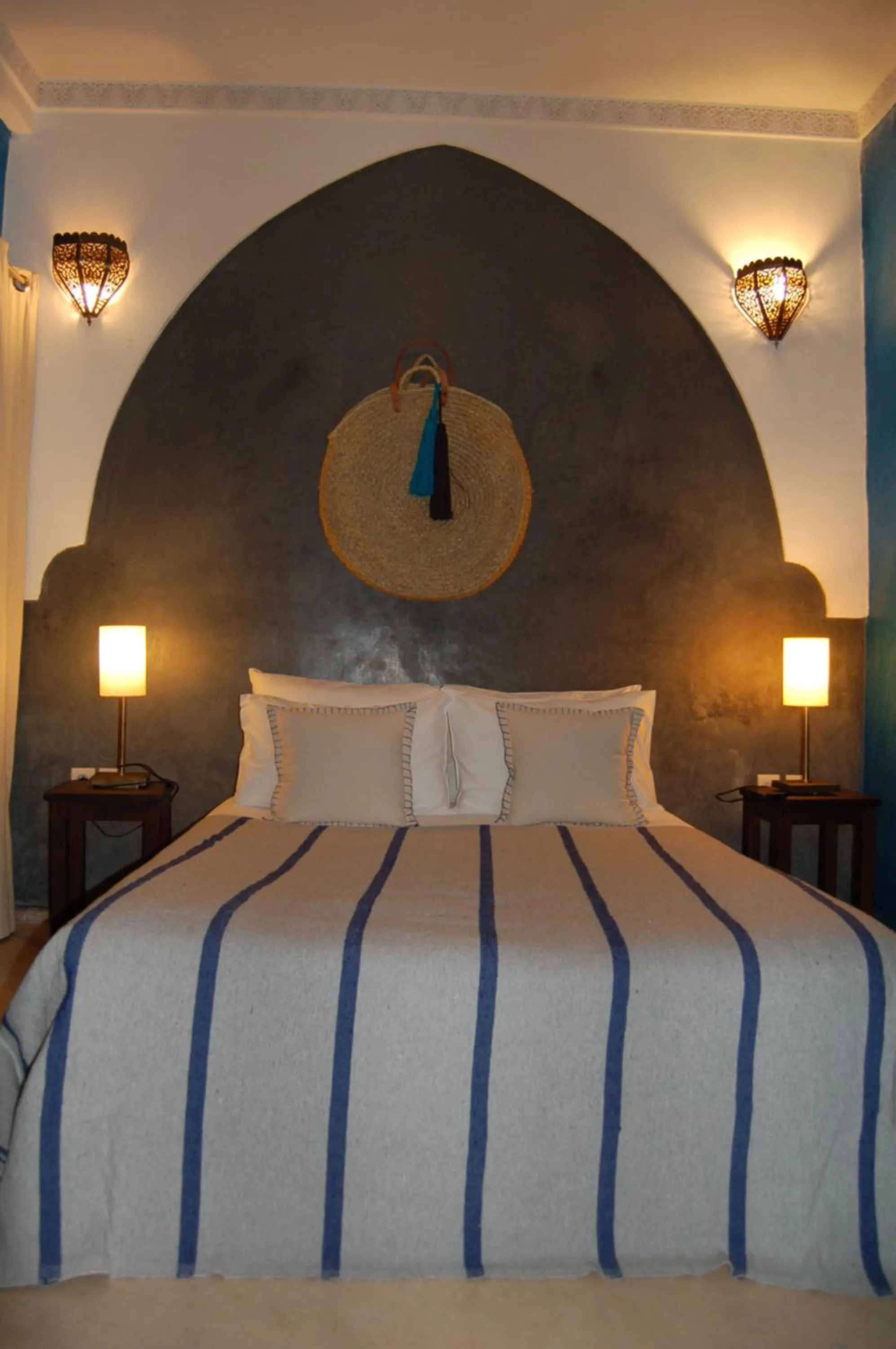 Bedroom, Bed in riad mimoune