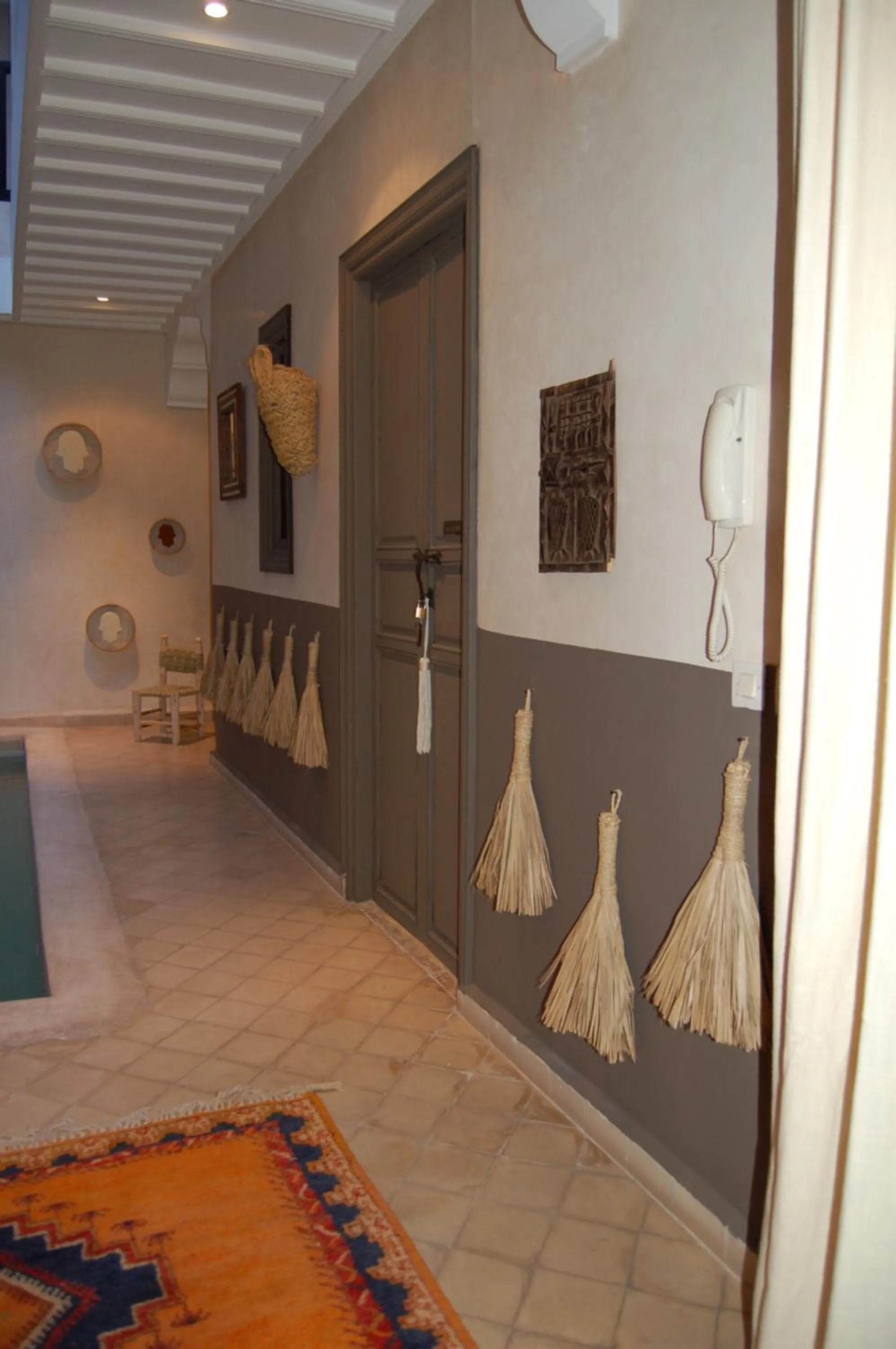 Decorative detail in riad mimoune